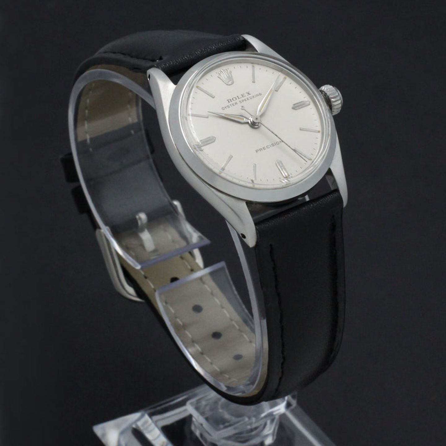 Rolex Oyster 6420 (1959) - Silver dial 30 mm Steel case (5/7)