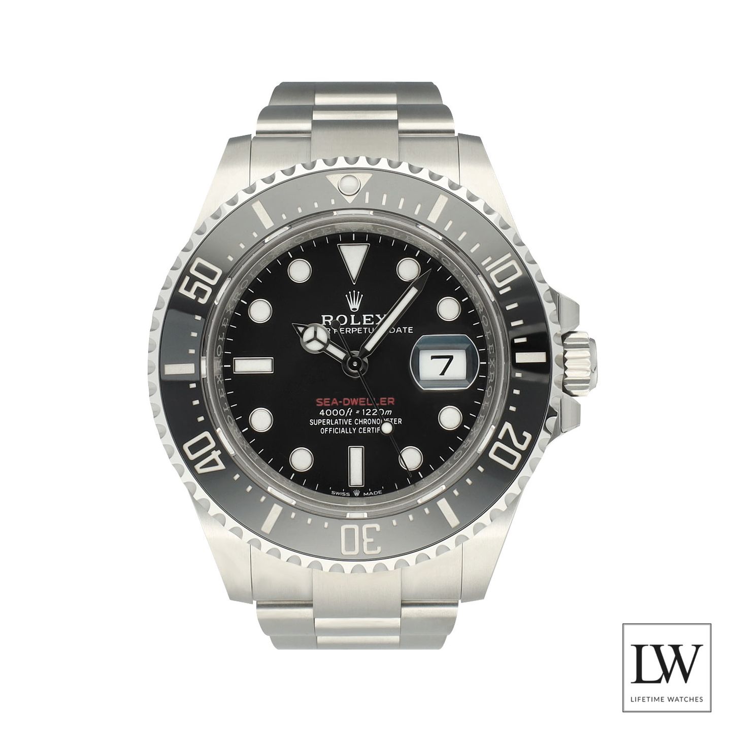 Rolex Sea-Dweller 126600 (2024) - Zwart wijzerplaat 43mm Staal (3/8)