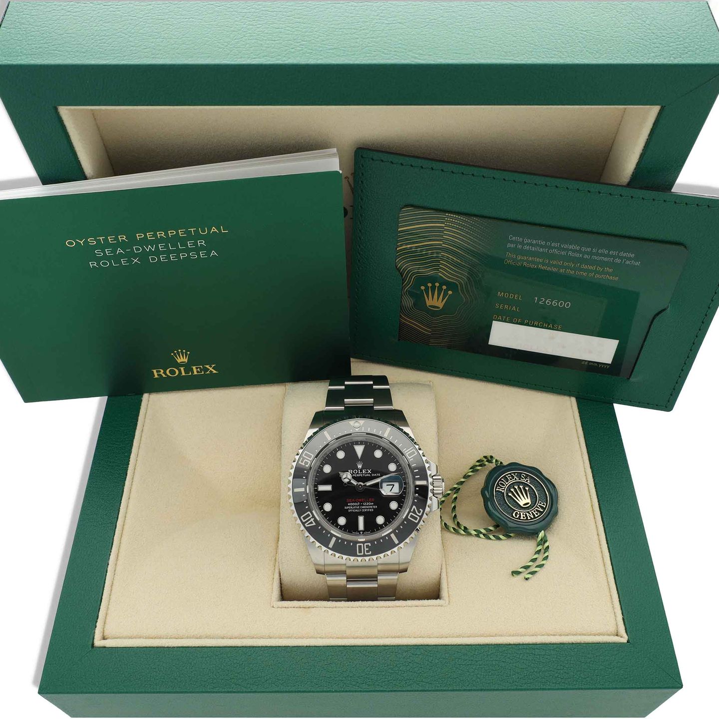 Rolex Sea-Dweller 126600 (2024) - Zwart wijzerplaat 43mm Staal (8/8)