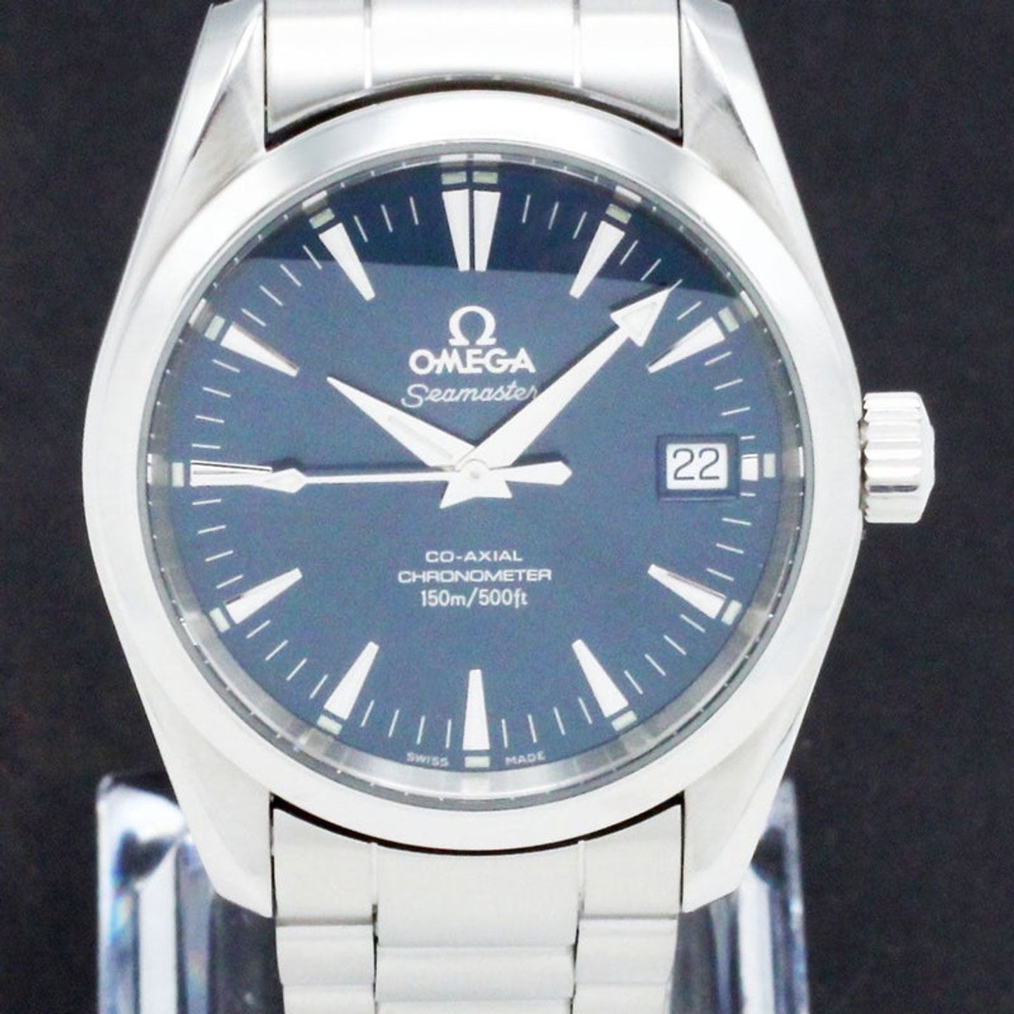 Omega Seamaster Aqua Terra 2504.8 (2005) - Blauw wijzerplaat 36mm Staal (1/7)