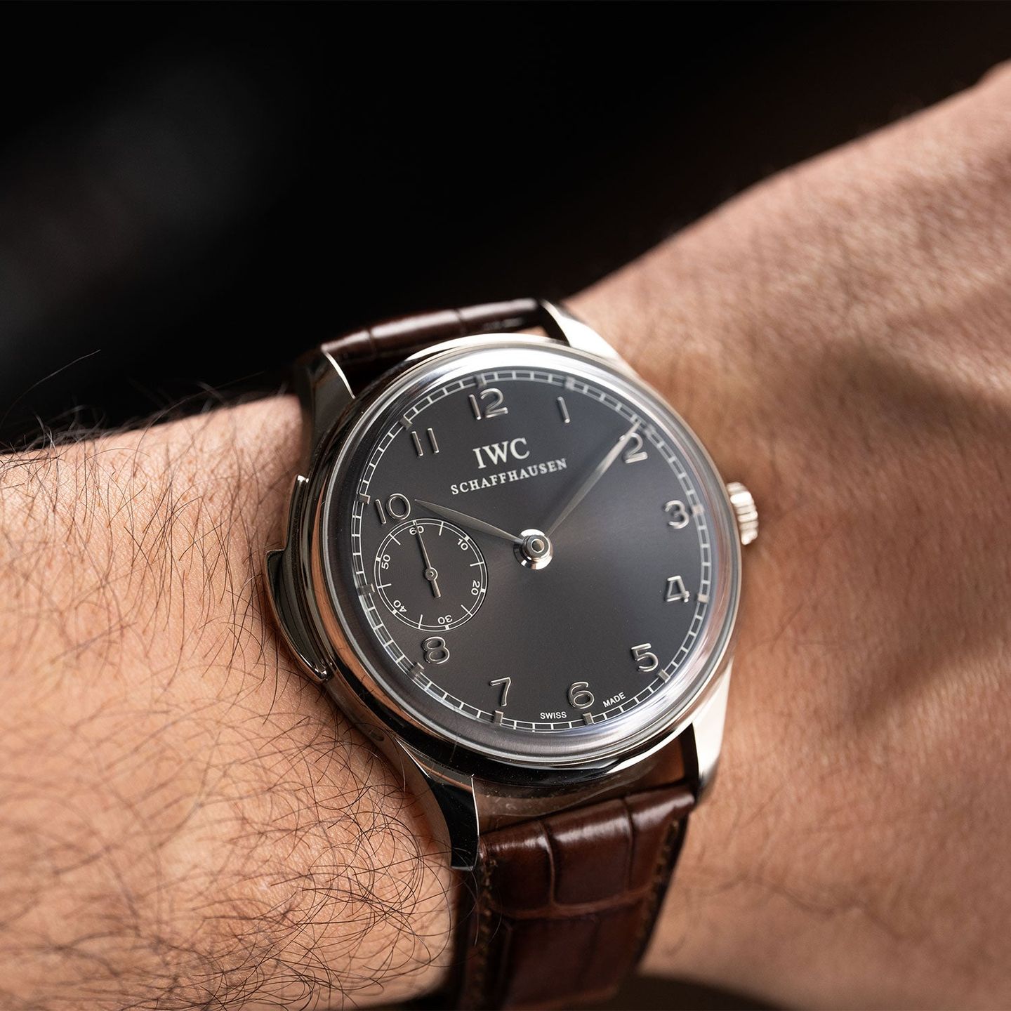 IWC Portuguese Minute Repeater IW524205 (2023) - Grey dial 43 mm White Gold case (7/8)