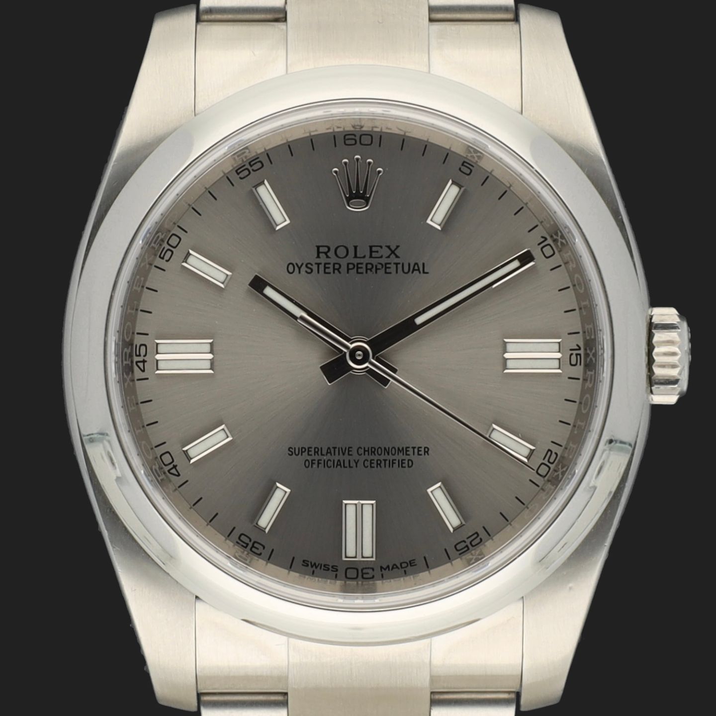 Rolex Oyster Perpetual 36 116000 (2017) - Zilver wijzerplaat 36mm Staal (2/8)