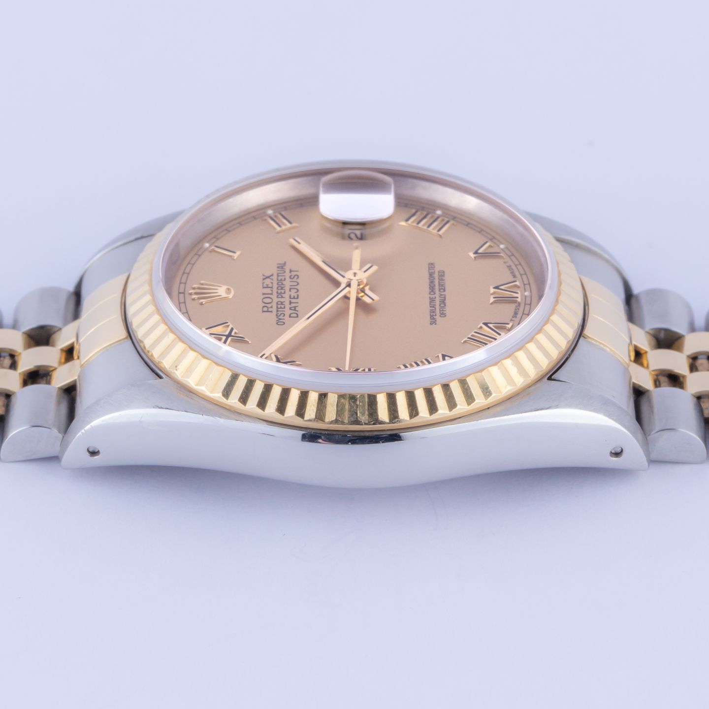 Rolex Datejust 36 16233 (1991) - Champagne dial 36 mm Gold/Steel case (5/7)