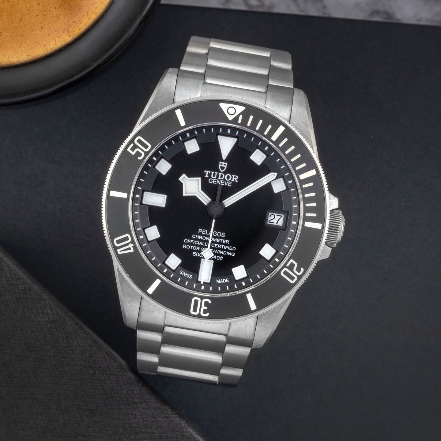Tudor Pelagos 25600TN (Onbekend (willekeurig serienummer)) - Zwart wijzerplaat 42mm Titanium (1/8)