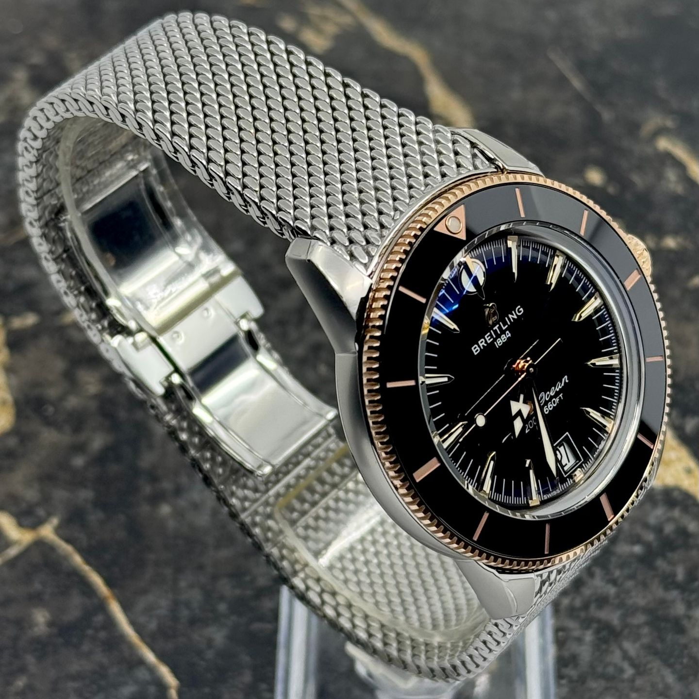 Breitling Superocean Heritage UB3111241B1A1 (2025) - Zwart wijzerplaat 42mm Goud/Staal (6/8)