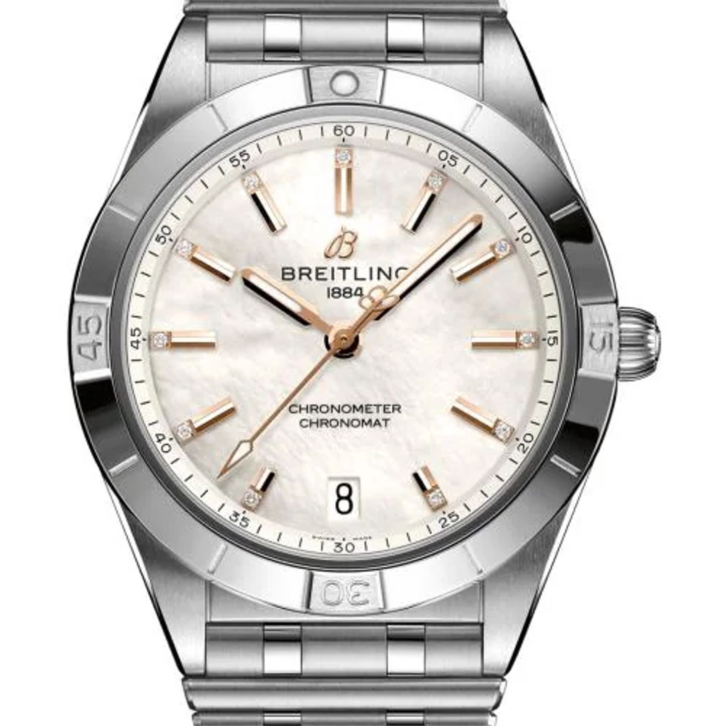 Breitling Chronomat 36 A10380101A4A1 (2026) - Wit wijzerplaat 36mm Staal (1/1)