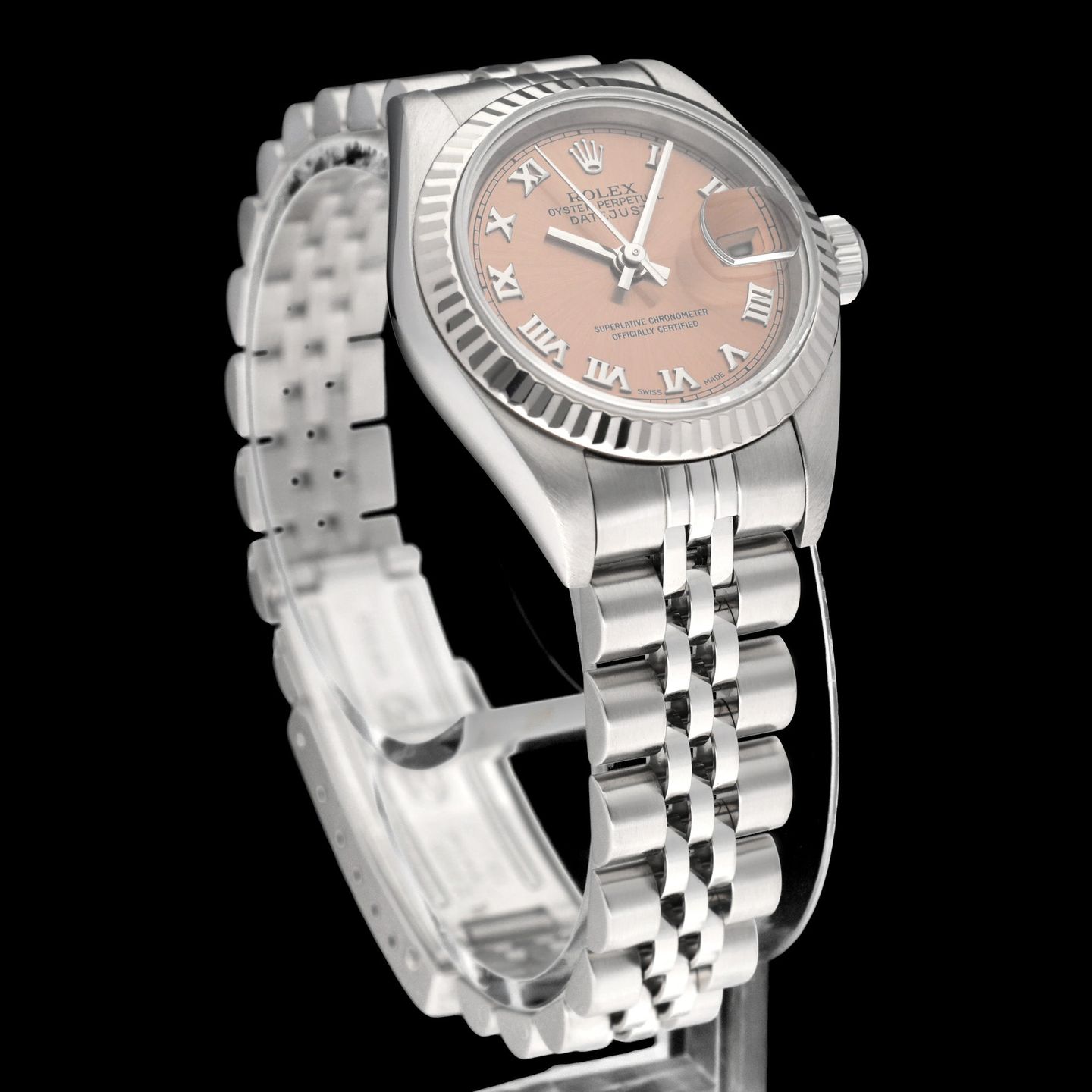 Rolex Lady-Datejust 79174 (2000) - Pink dial 26 mm Steel case (5/8)