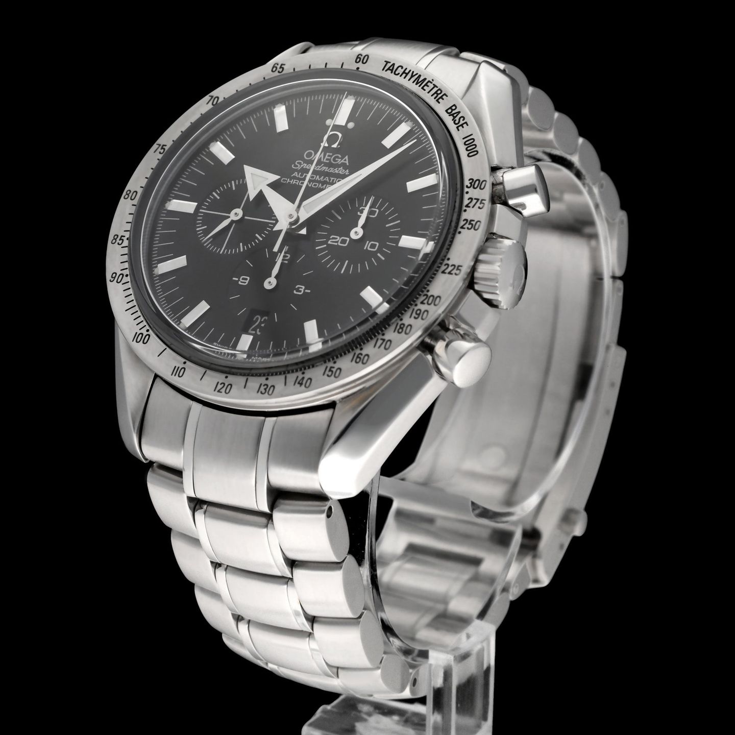 Omega Speedmaster Broad Arrow 3551.50.00 (2002) - Black dial 42 mm Steel case (5/8)