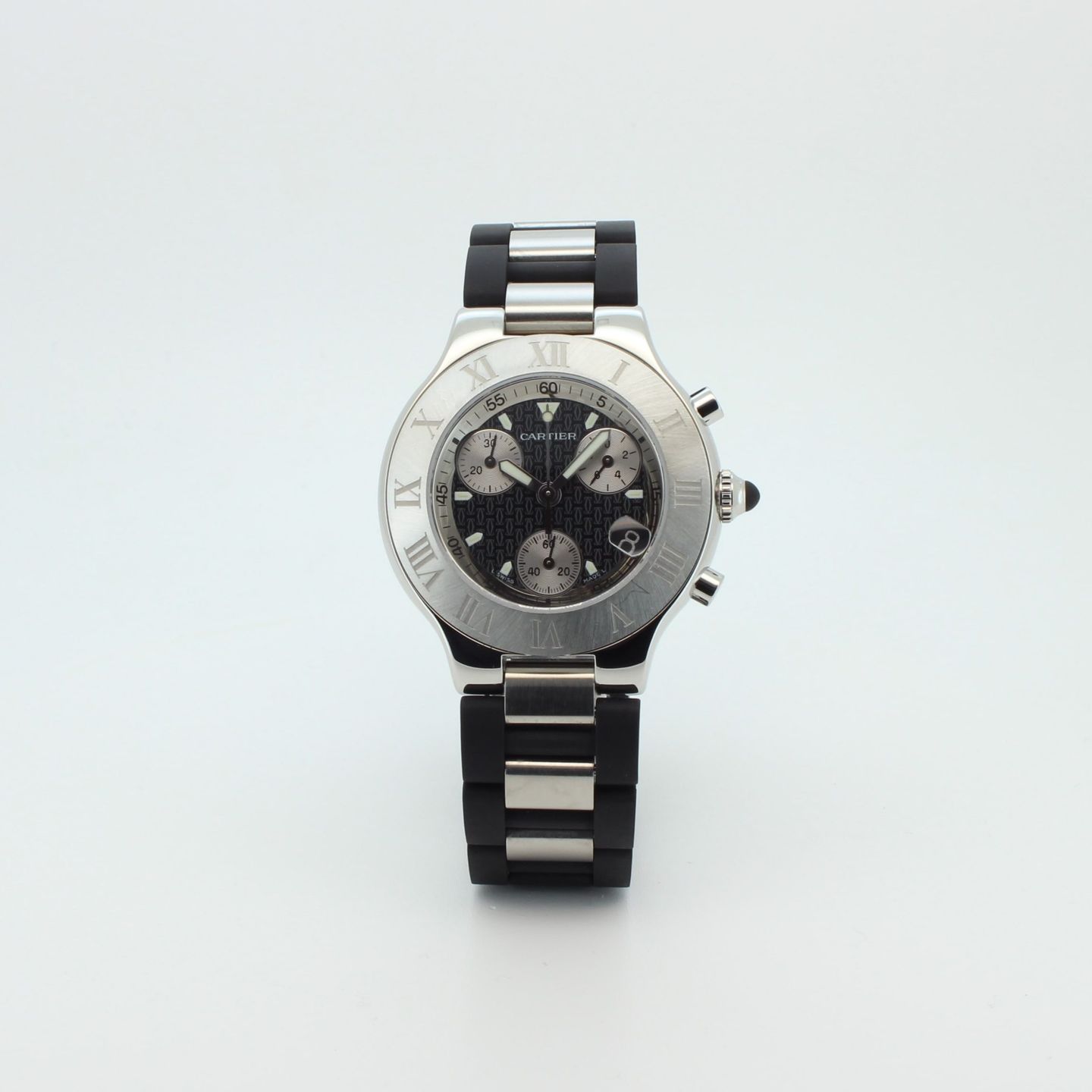 Cartier 21 Chronoscaph 2424 (2001) - 38mm Staal (2/8)