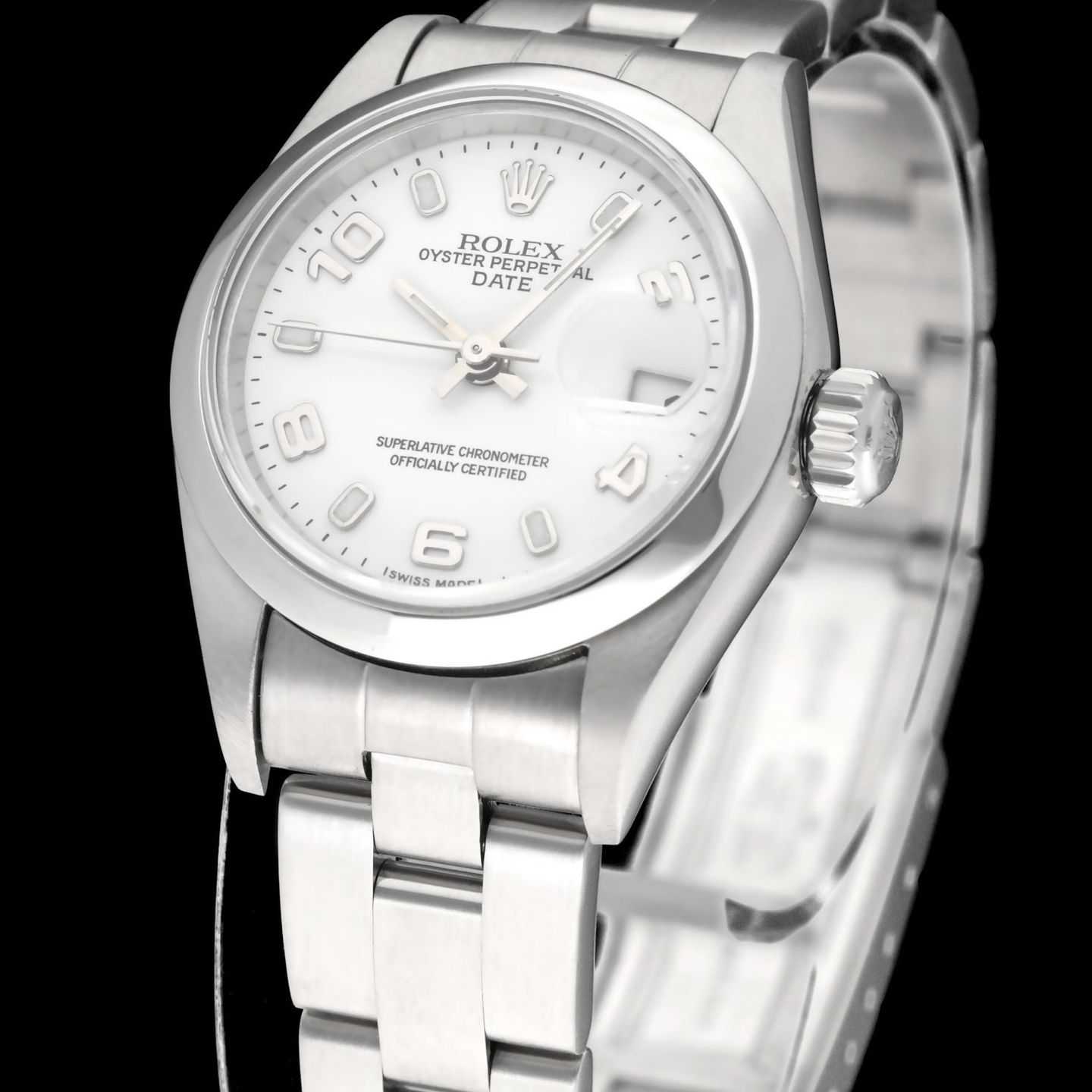Rolex Oyster Perpetual Lady Date 79160 (2002) - 26mm Staal (6/7)
