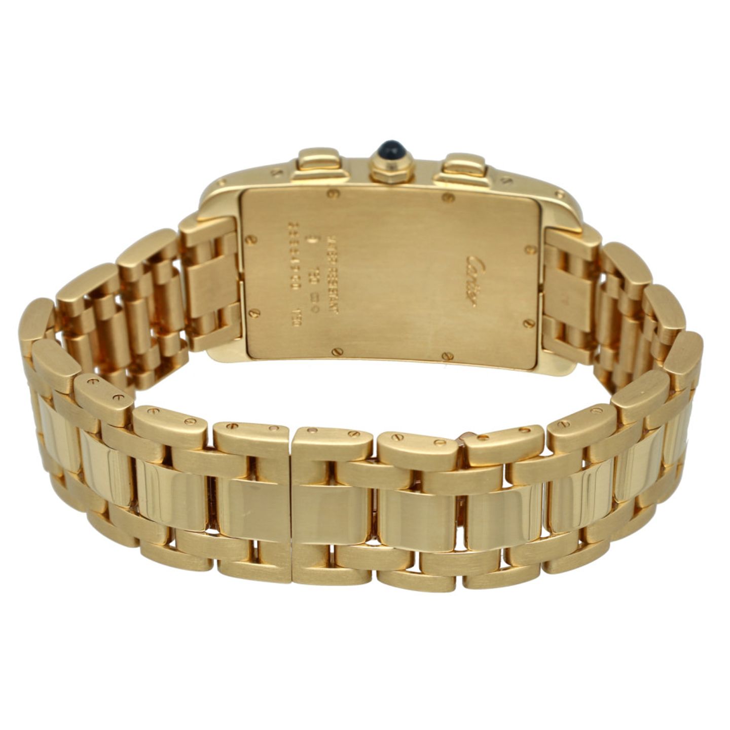 Cartier Tank Américaine 1730 (1999) - White dial 26 mm Yellow Gold case (4/7)