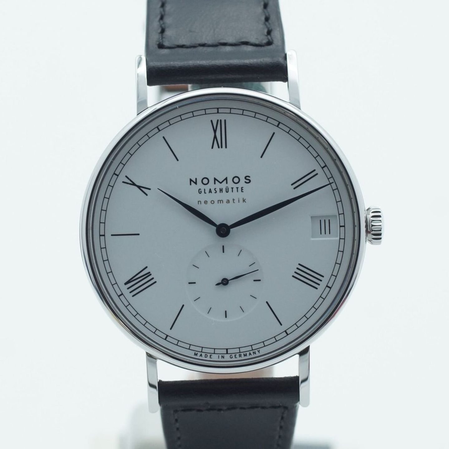 NOMOS Tangente Neomatik 175 (2020) - Zilver wijzerplaat 35mm Staal (3/8)