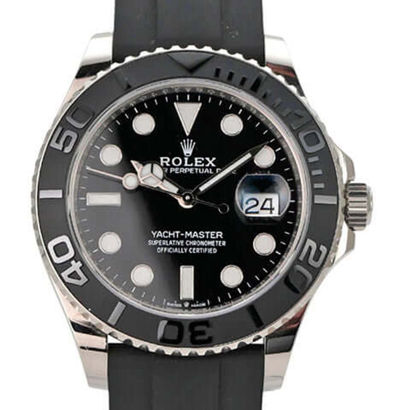 Rolex Yacht-Master 42 226659 (2023) - Black dial 42 mm White Gold case (1/8)