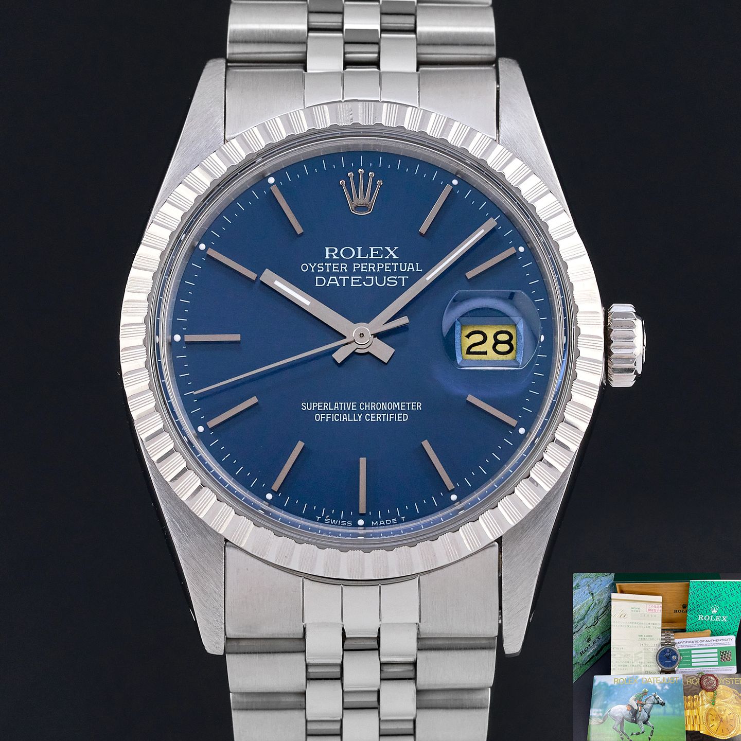 Rolex Datejust 36 16030 (1986) - 36mm Staal (1/8)