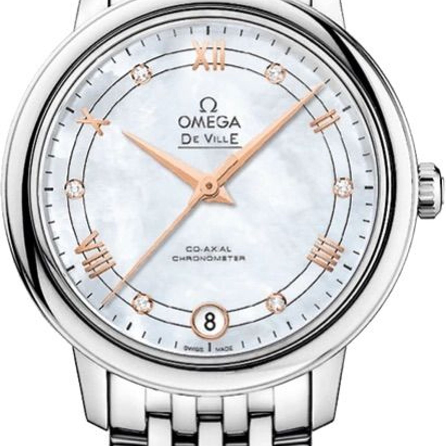 Omega De Ville Prestige 424.10.33.20.55.002 (2024) - Pearl dial 32 mm Steel case (1/1)