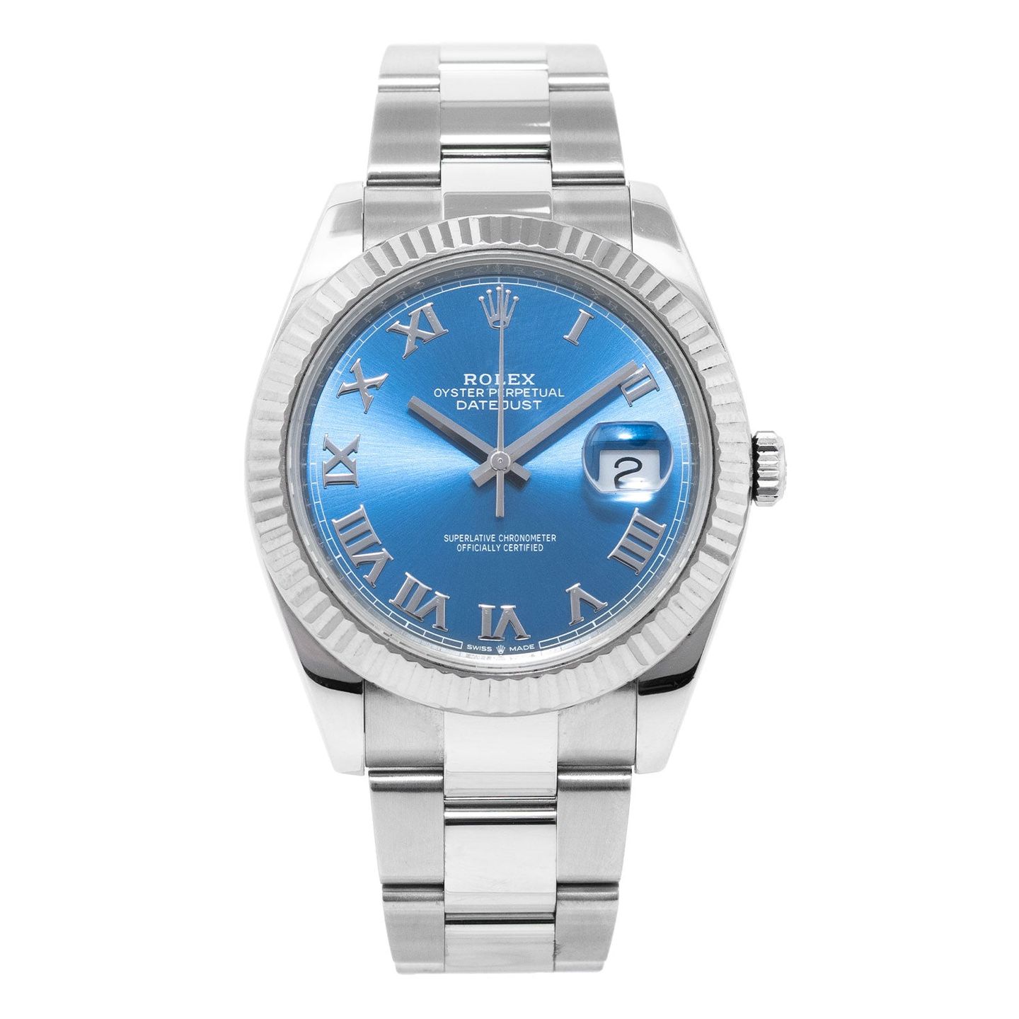 Rolex Datejust 41 126334 (2017) - Blauw wijzerplaat 41mm Staal (1/6)