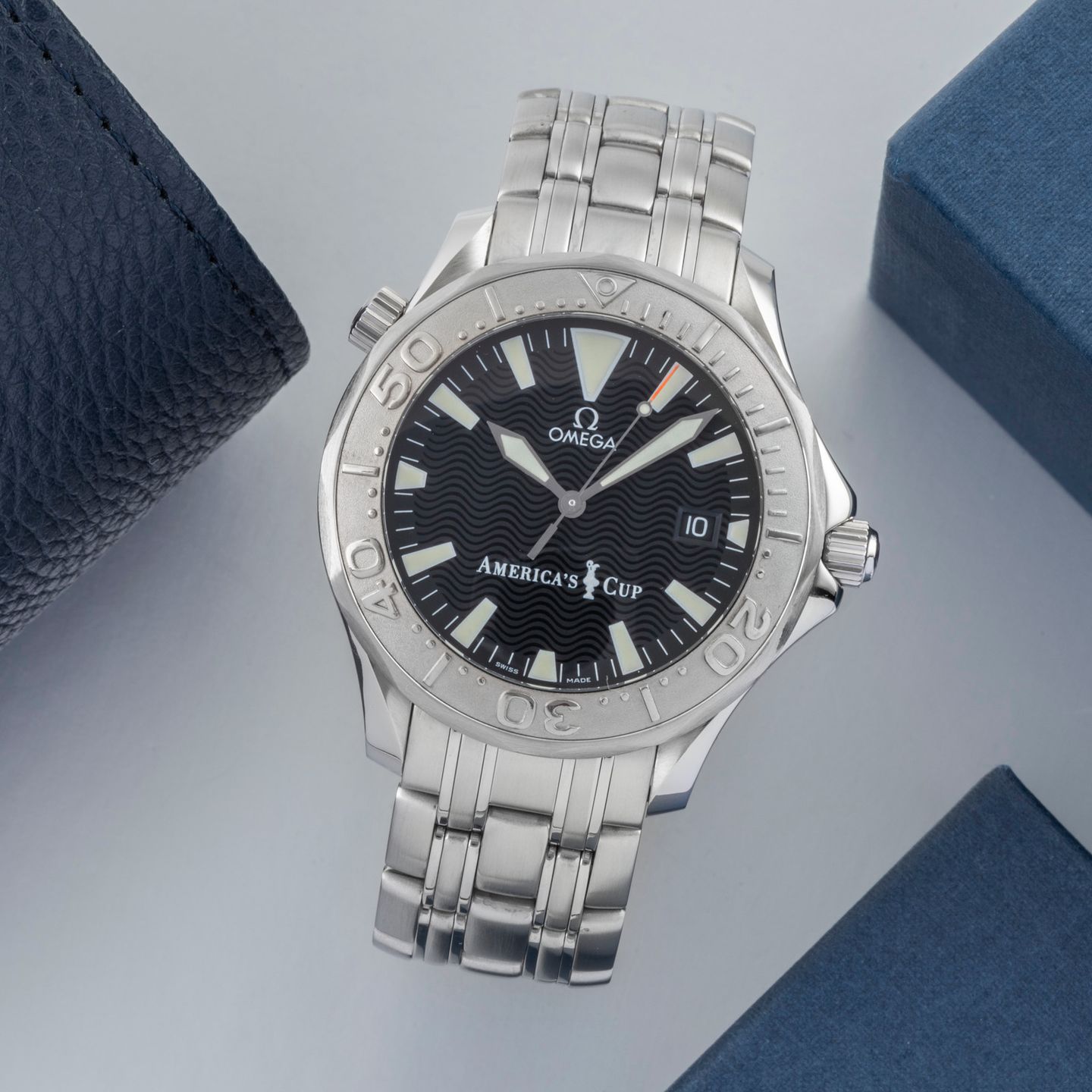 Omega Seamaster Diver 300 M 2533.50.00 (2000) - Zwart wijzerplaat 42mm Witgoud (1/8)