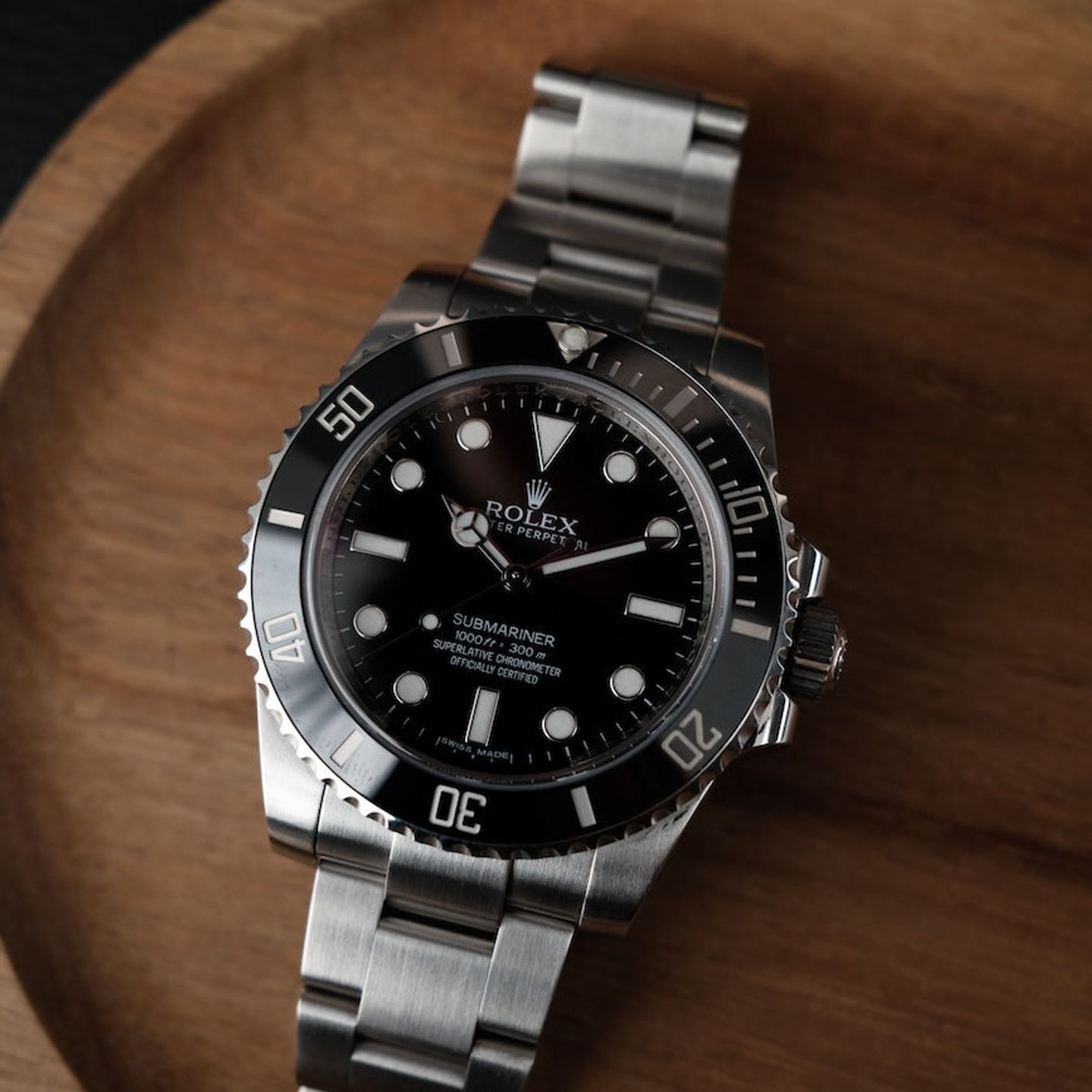 Rolex Submariner No Date 114060 (2013) - Zwart wijzerplaat 40mm Staal (5/8)