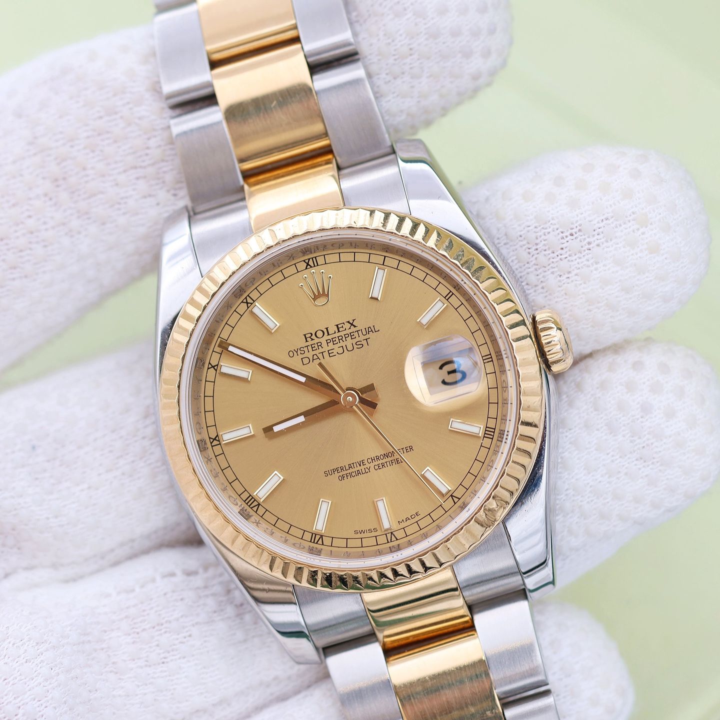 Rolex Datejust 36 116233 (Onbekend (willekeurig serienummer)) - 36mm Goud/Staal (2/8)