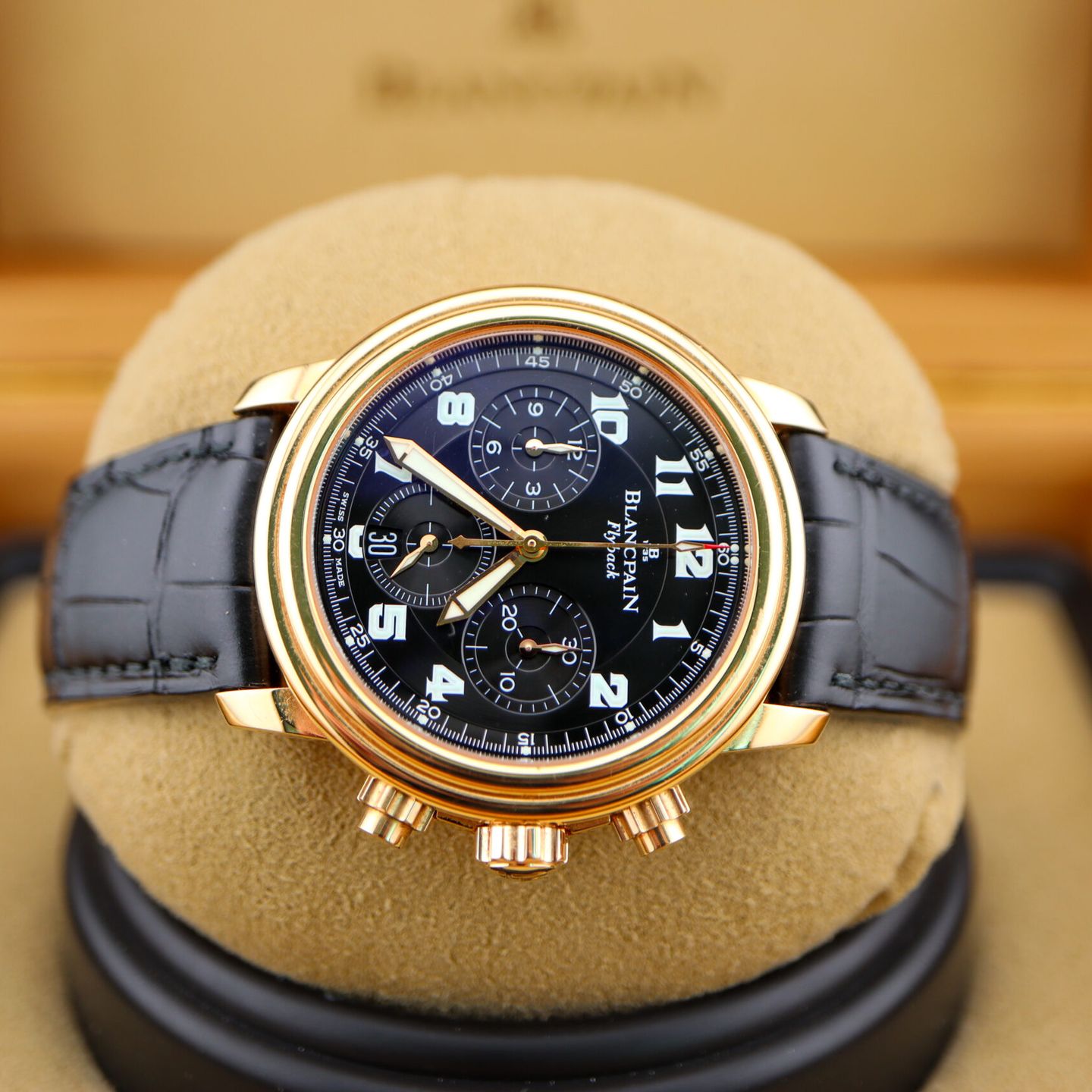 Blancpain Léman Fly-Back 2185F (1999) - Black dial 39 mm (7/8)