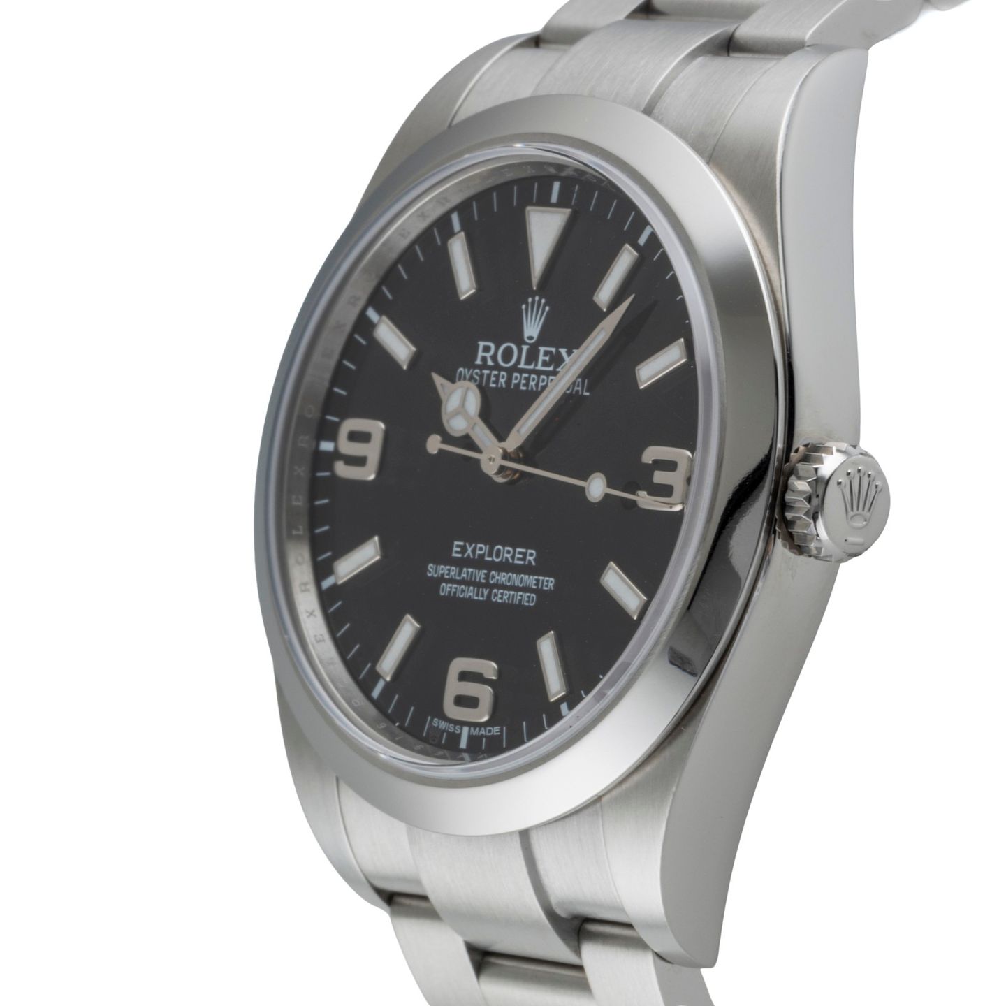 Rolex Explorer 214270 (Unknown (random serial)) - Black dial 39 mm Steel case (6/8)