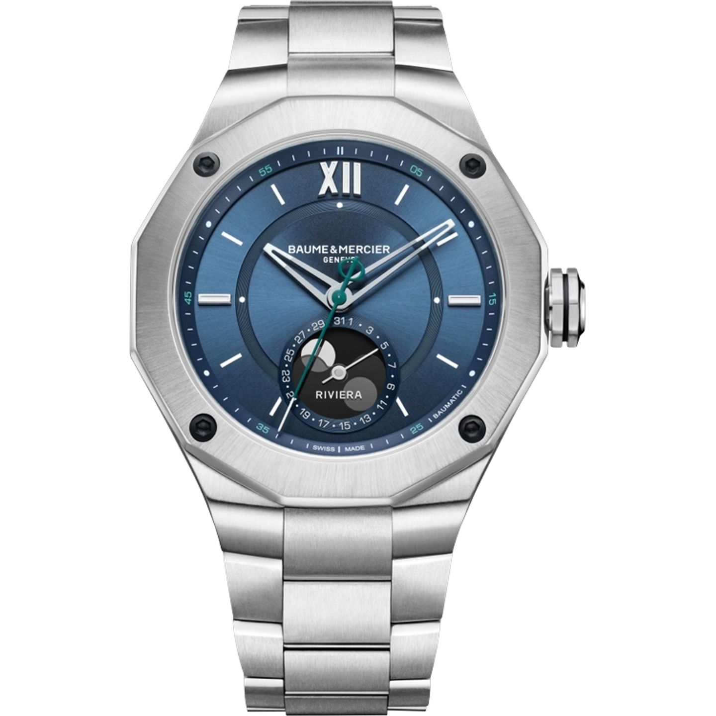 Baume & Mercier Riviera M0A10682 (2026) - Blauw wijzerplaat 43mm Staal (1/1)