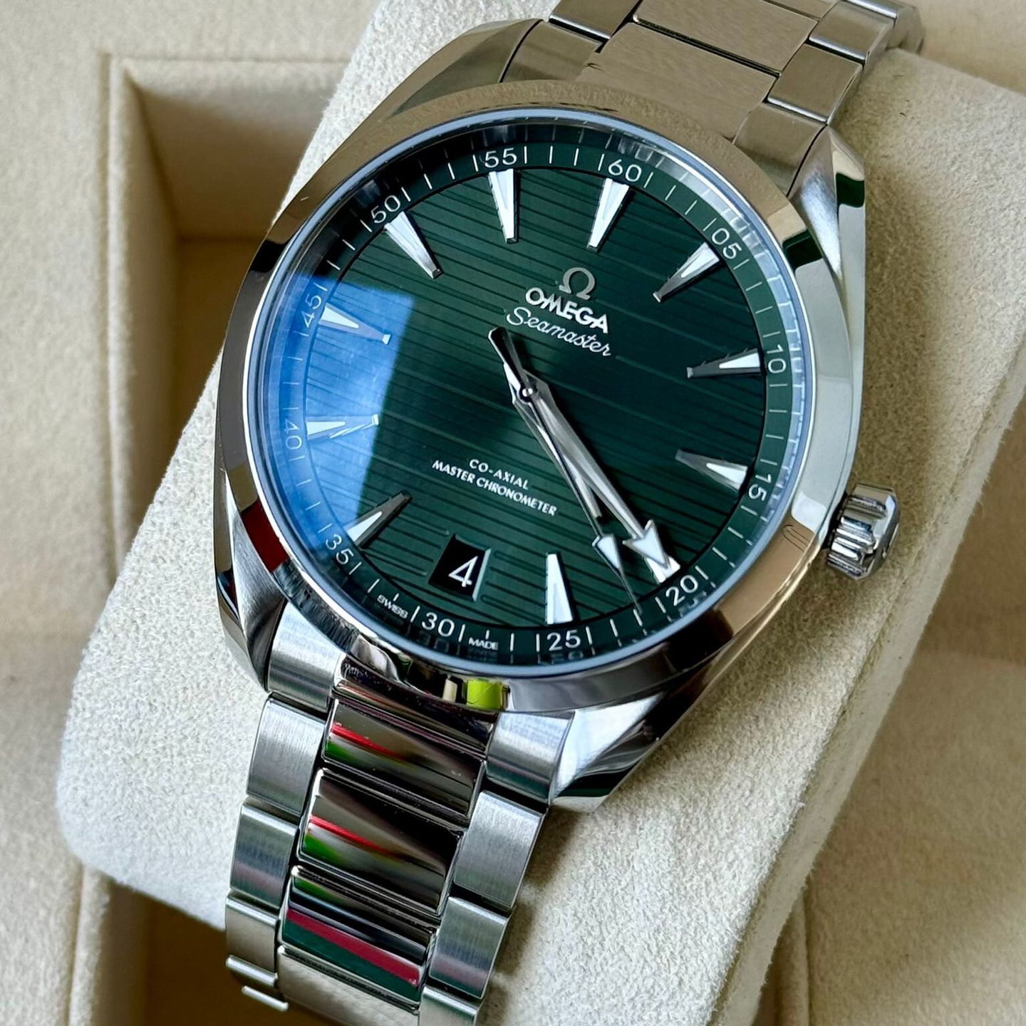 Omega Seamaster Aqua Terra 220.10.41.21.10.001 (2024) - Groen wijzerplaat 41mm Staal (3/7)