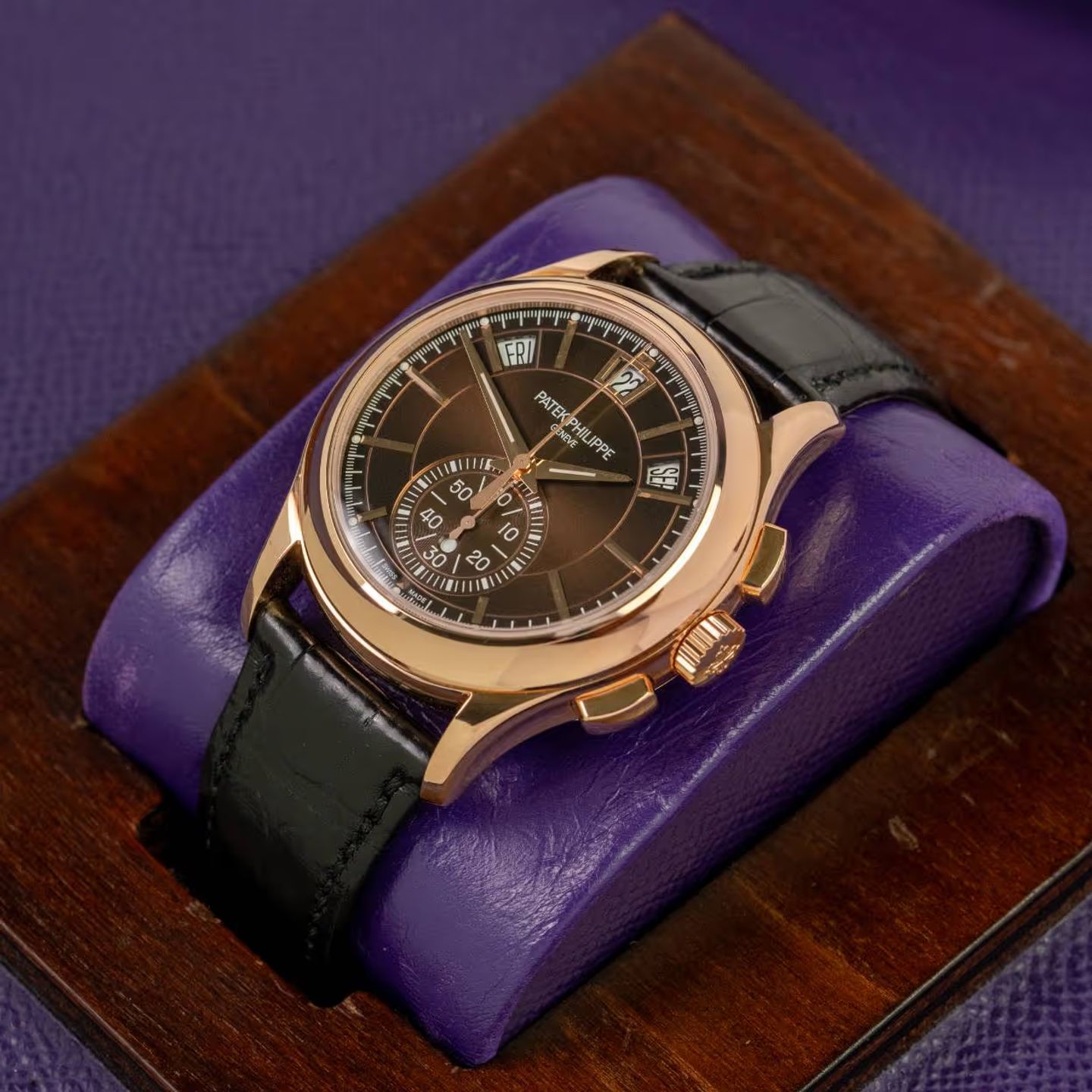 Patek Philippe Annual Calendar Chronograph 5905R-001 (2023) - Brown dial 42 mm Rose Gold case (1/4)