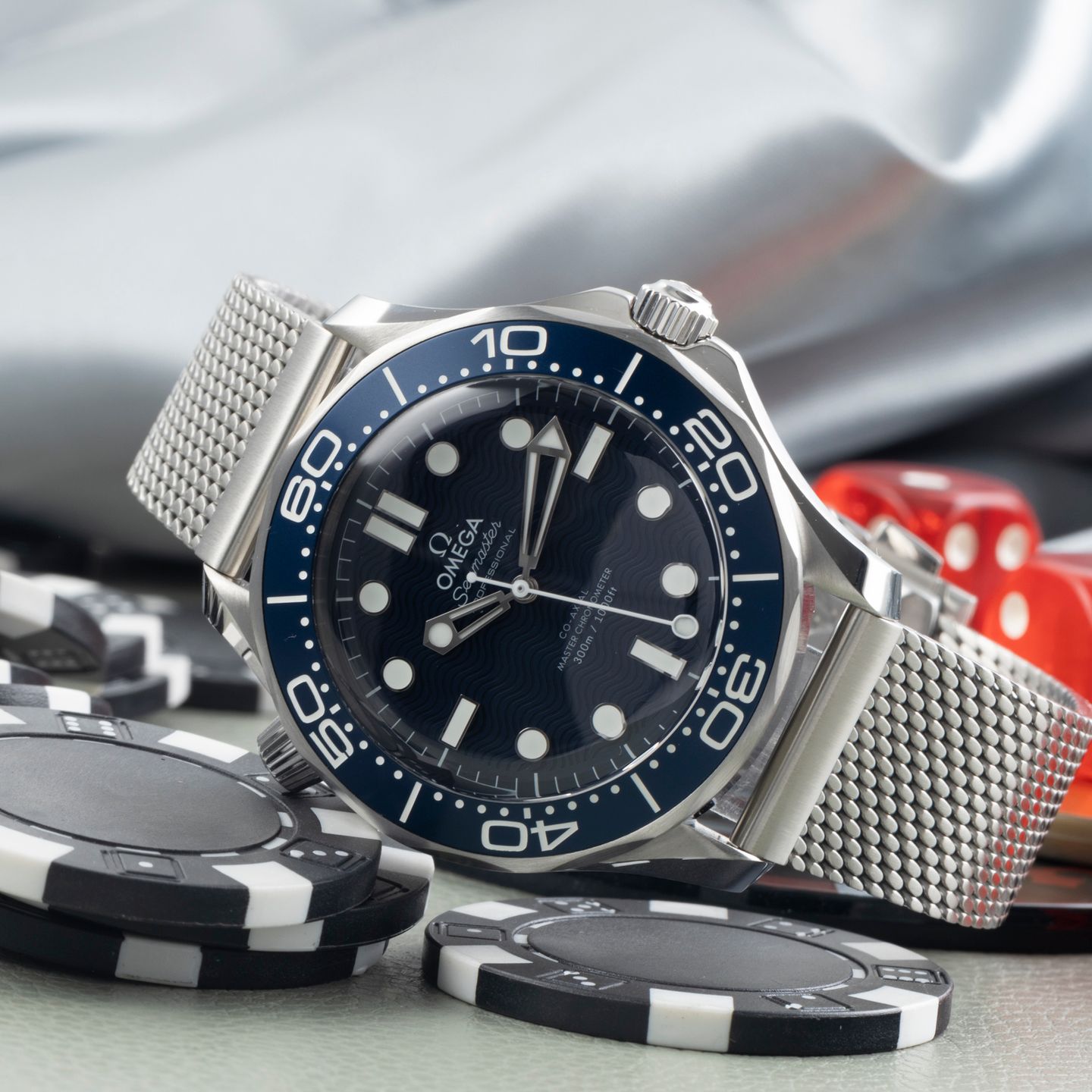 Omega Seamaster Diver 300 M 210.30.42.20.03.002 (Unknown (random serial)) - Blue dial 42 mm Steel case (2/8)