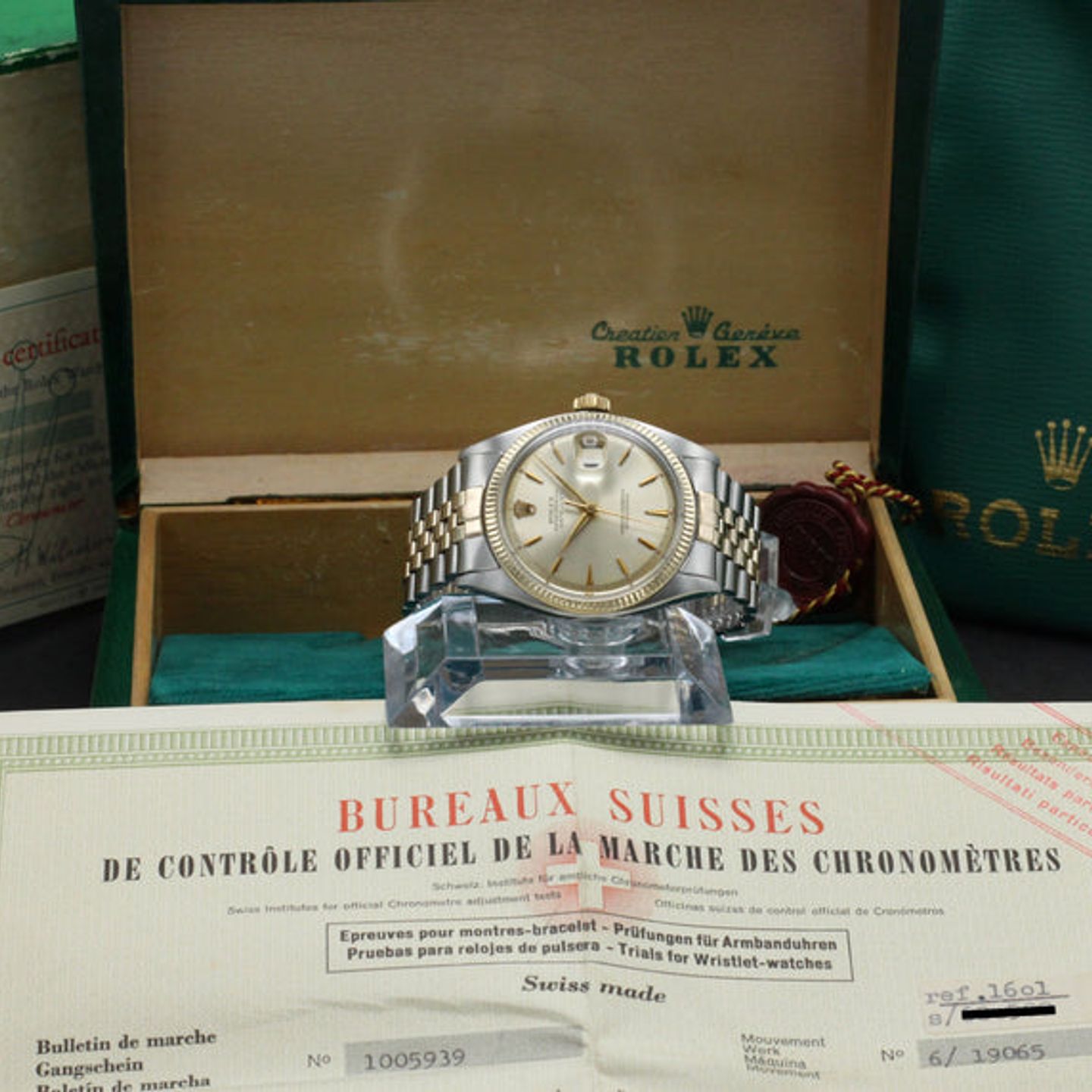 Rolex Datejust 1601 (1961) - Gold dial 36 mm Gold/Steel case (3/7)