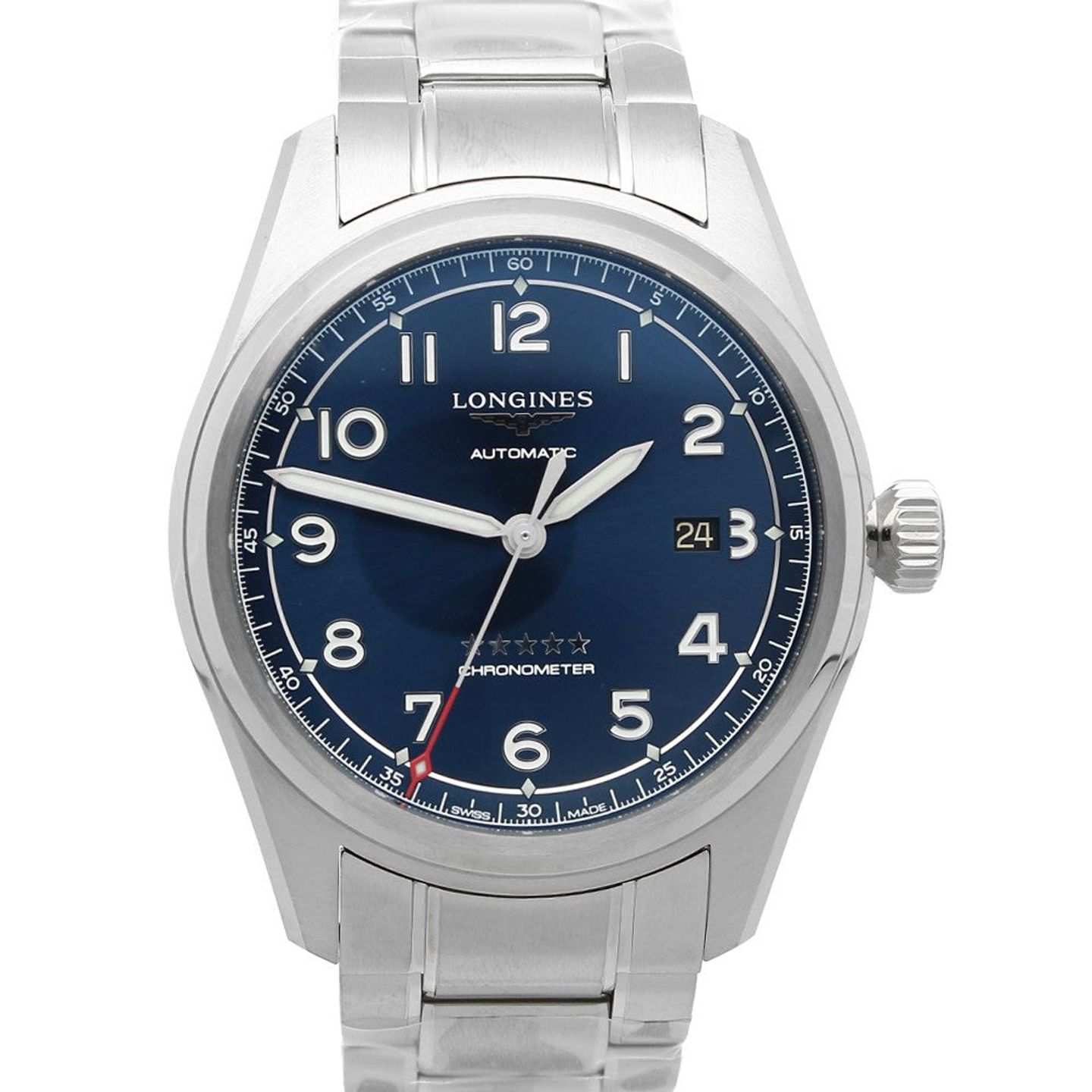 Longines Spirit L3.811.4.93.6 (2022) - Blue dial 42 mm Steel case (1/6)