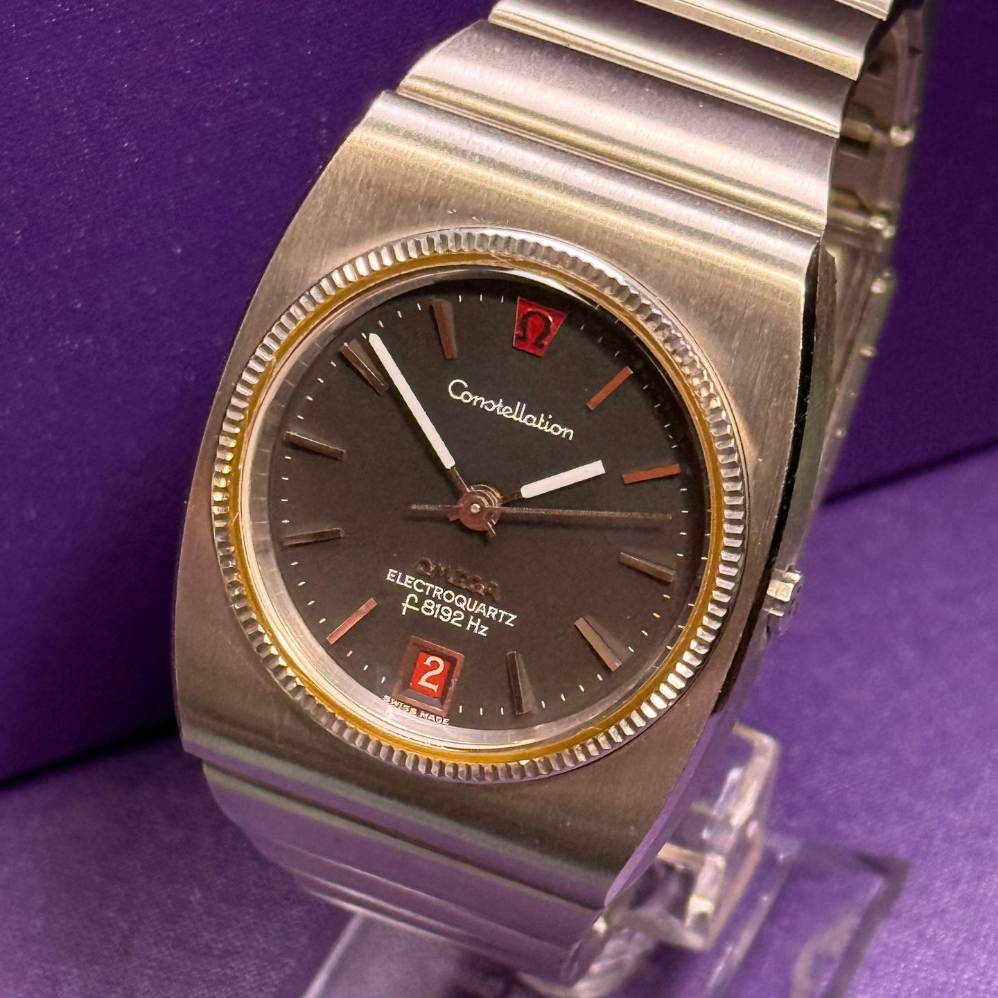 Omega Constellation ST196.0014 (1970) - Zwart wijzerplaat Onbekend Staal (2/4)