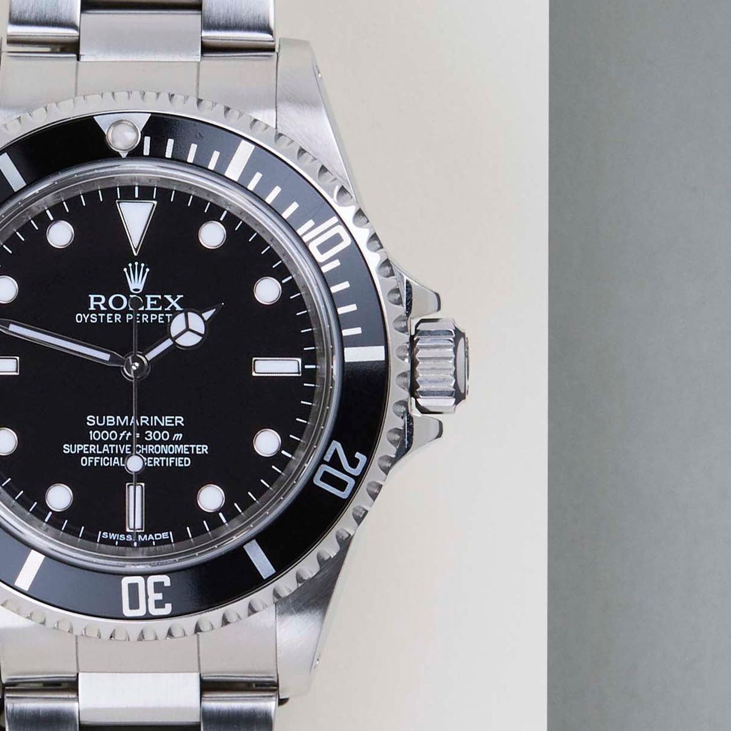 Rolex Submariner No Date 14060M (2012) - Zwart wijzerplaat 40mm Staal (5/8)