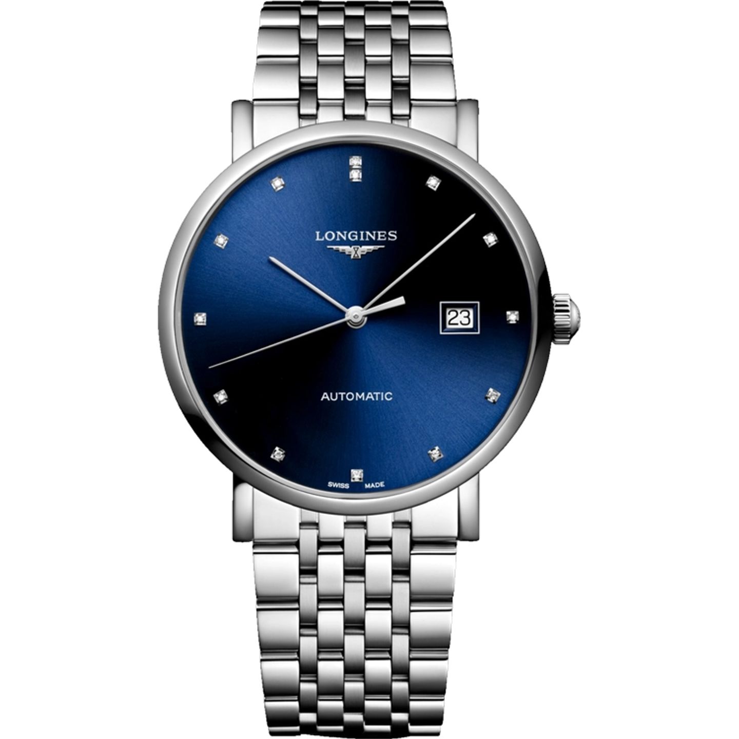 Longines Elegant L4.910.4.99.6 (2026) - Blauw wijzerplaat 39mm Staal (1/1)