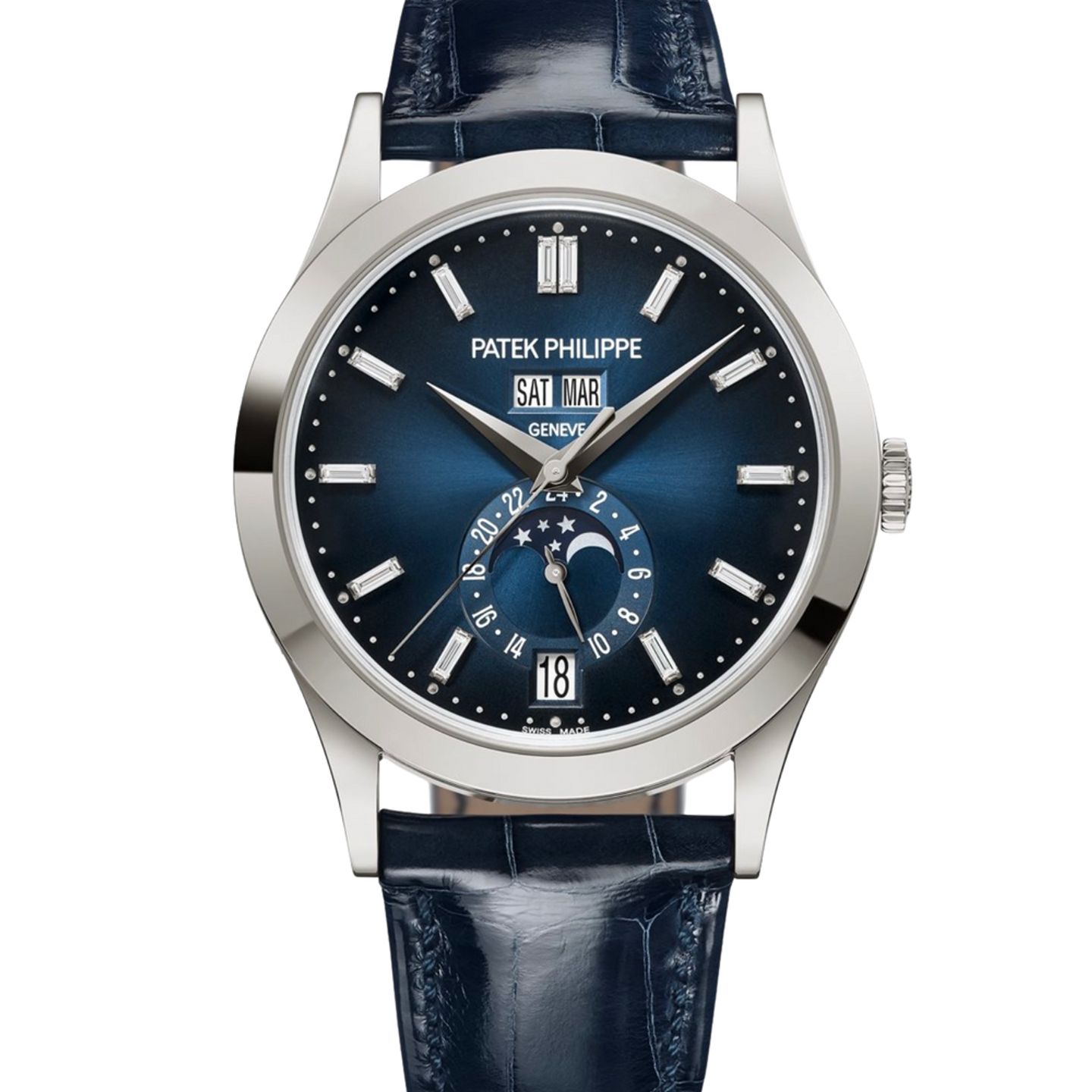 Patek Philippe Annual Calendar 5396G-017 (2024) - Blue dial 39 mm White Gold case (1/1)