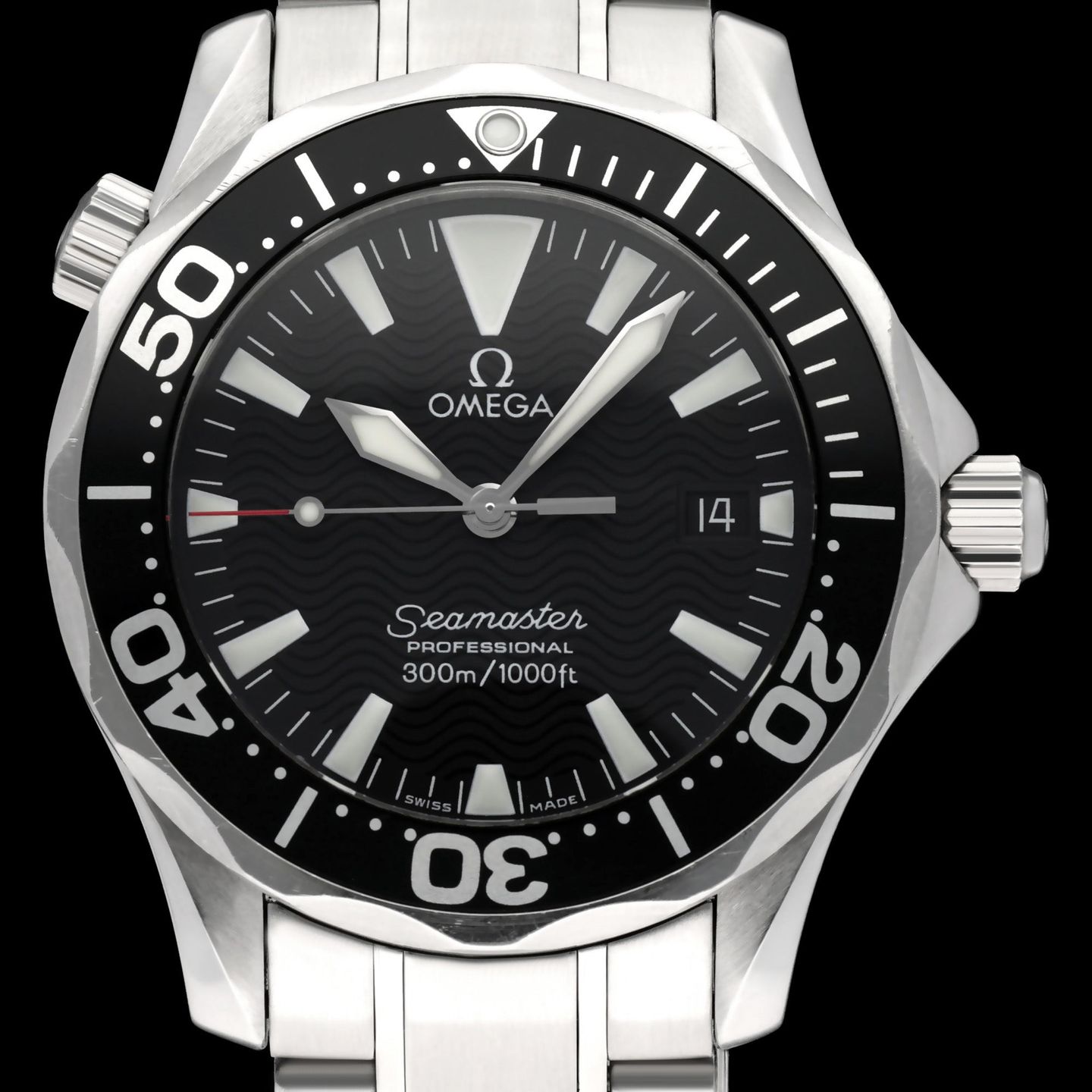 Omega Seamaster Diver 300 M 2262.50.00 (1998) - Black dial 36 mm Steel case (1/8)
