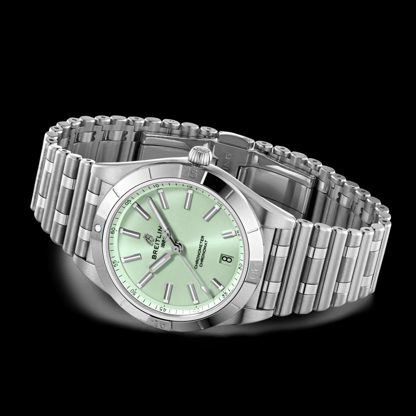 Breitling Chronomat 36 A10380101L1A1 (2024) - Groen wijzerplaat 36mm Staal (3/5)