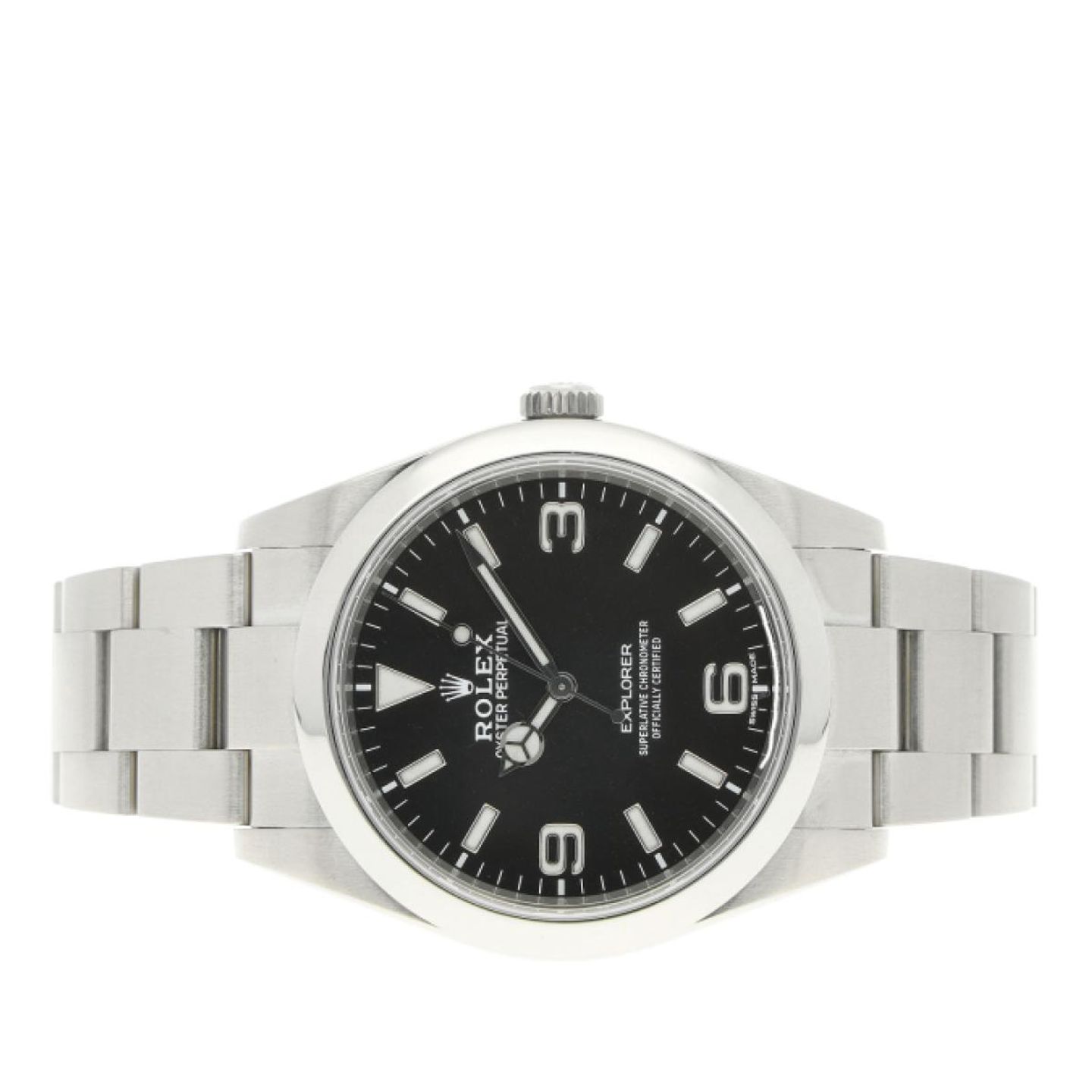 Rolex Explorer 214270 (2016) - Black dial 39 mm Steel case (6/8)