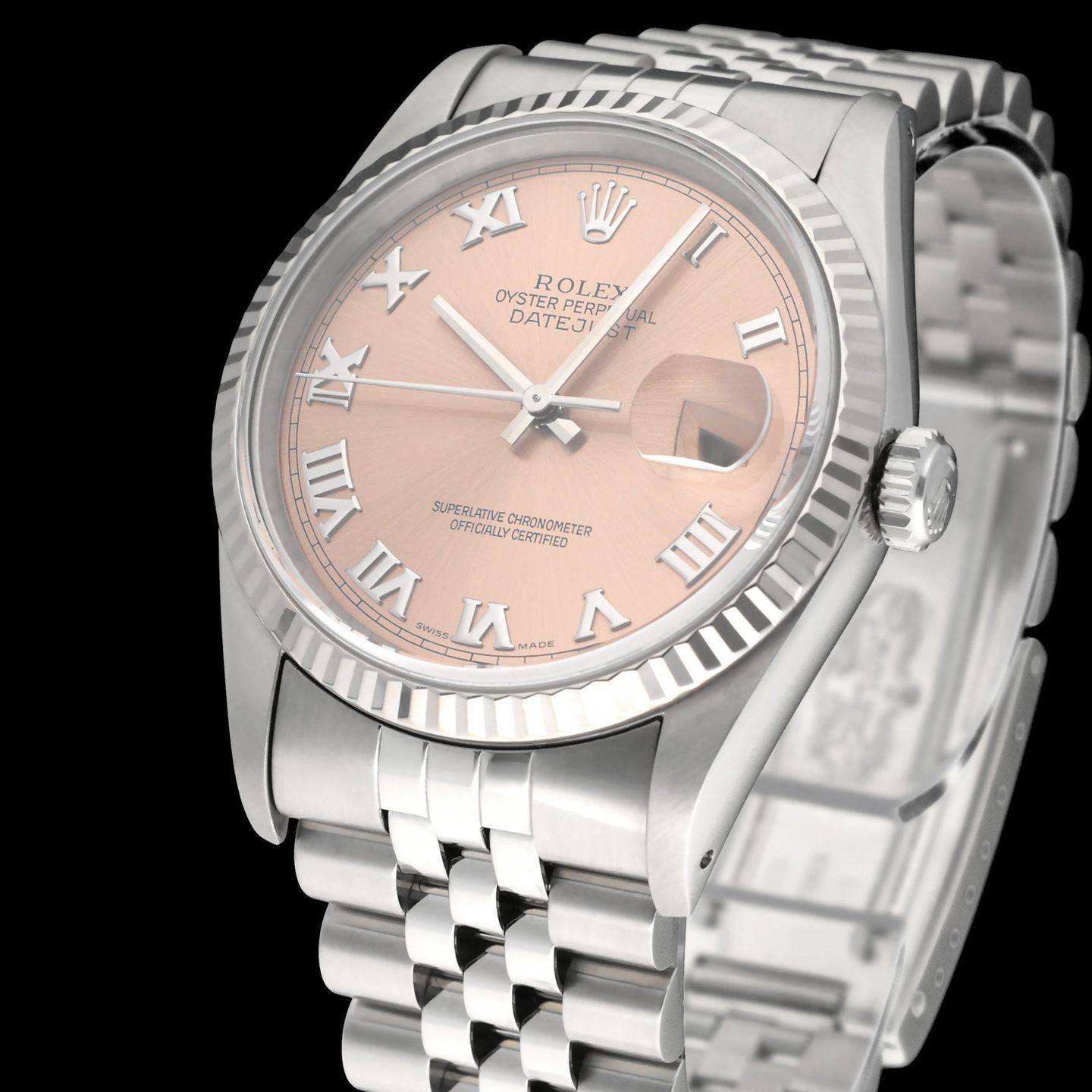 Rolex Datejust 36 16234 (1993) - Roze wijzerplaat 36mm Staal (7/8)