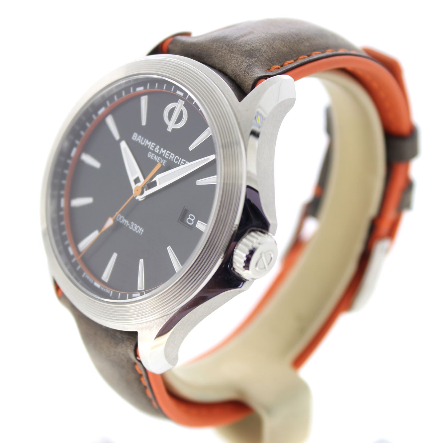 Baume & Mercier Clifton M0A10411 (2022) - Zwart wijzerplaat 42mm Staal (7/7)