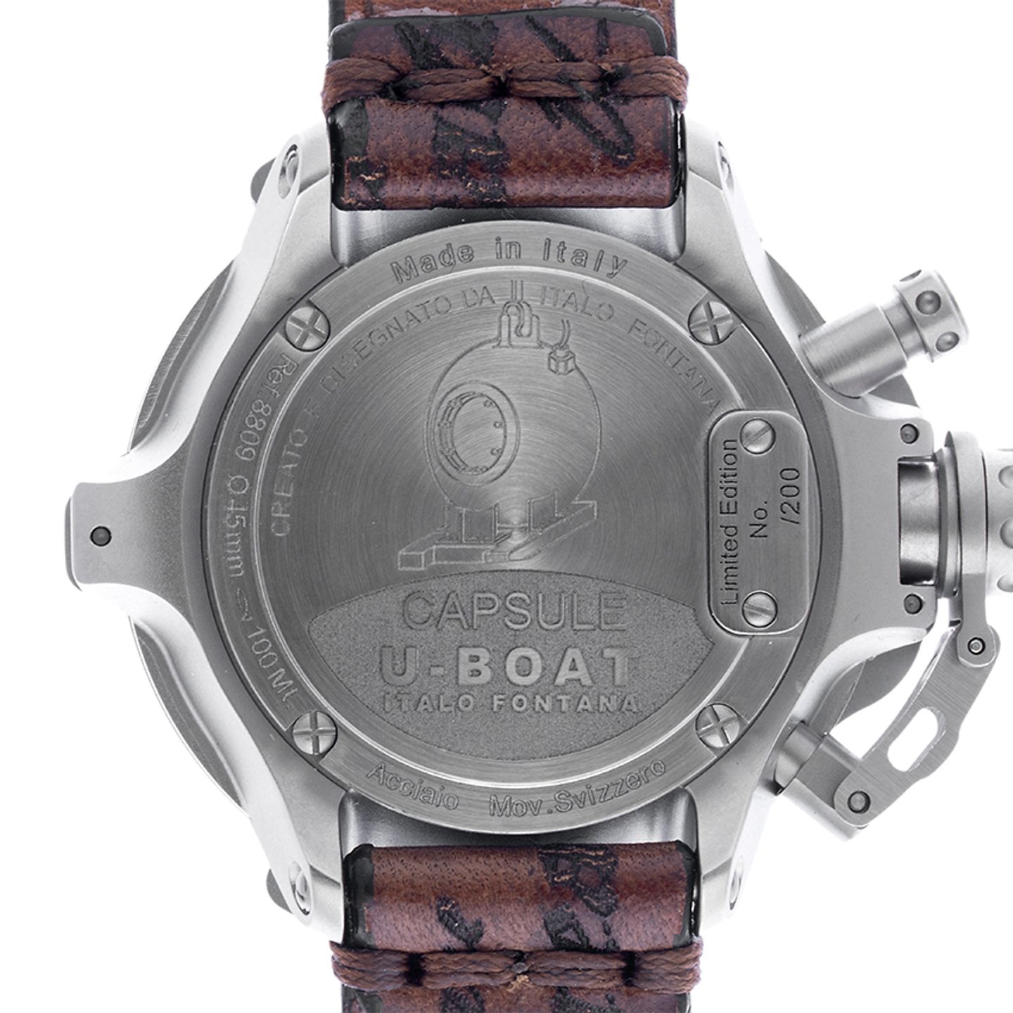 U-Boat Capsule 8809 (Unknown (random serial)) - Black dial 46 mm Steel case (4/5)