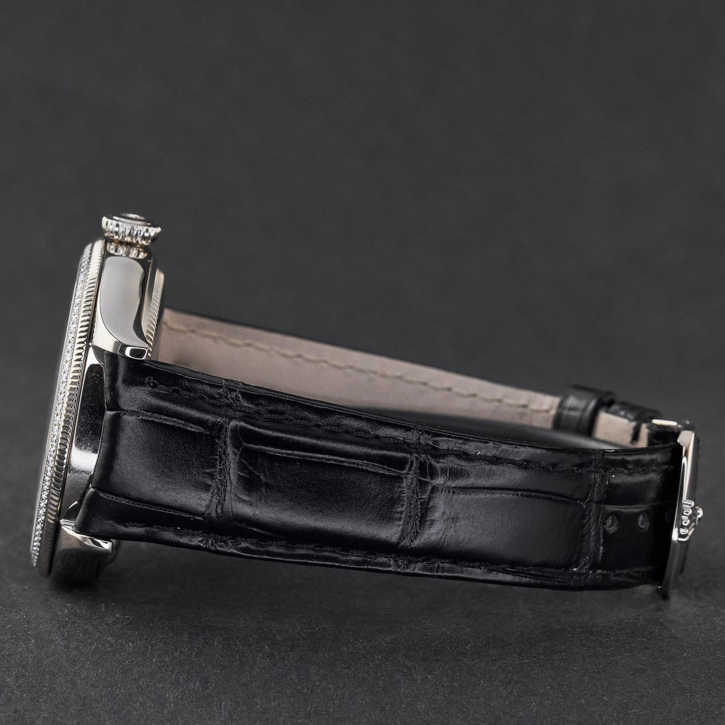 Rolex Cellini Time 50609RBR (2018) - Black dial 39 mm White Gold case (5/8)