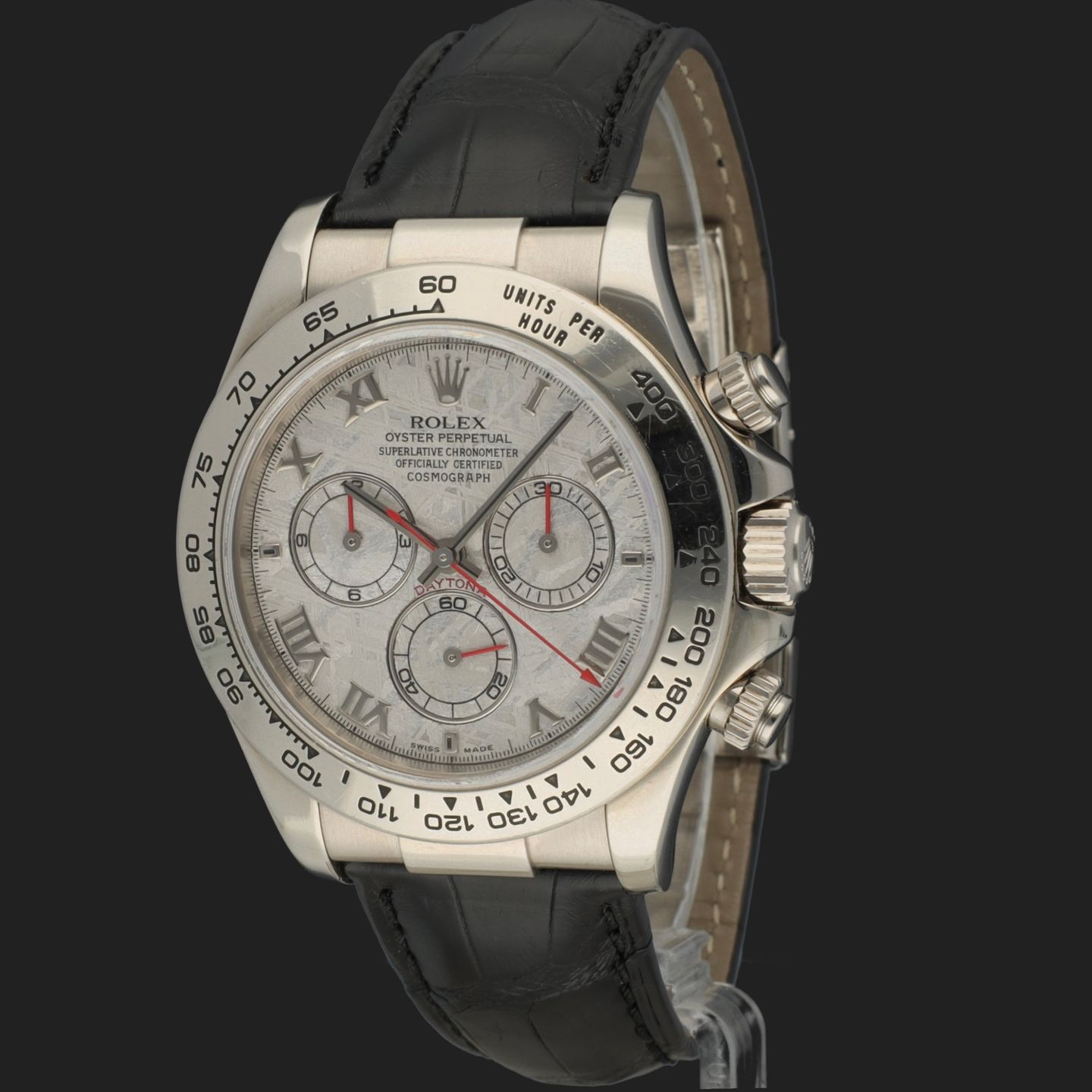Rolex Daytona 116519 (2005) - Silver dial 40 mm White Gold case (1/8)