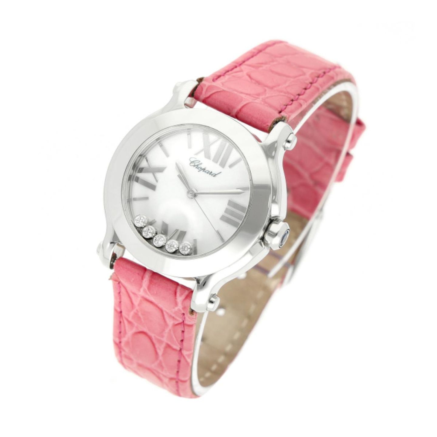 Chopard Happy Sport 278509-3001 (2009) - Wit wijzerplaat 30mm Staal (2/5)