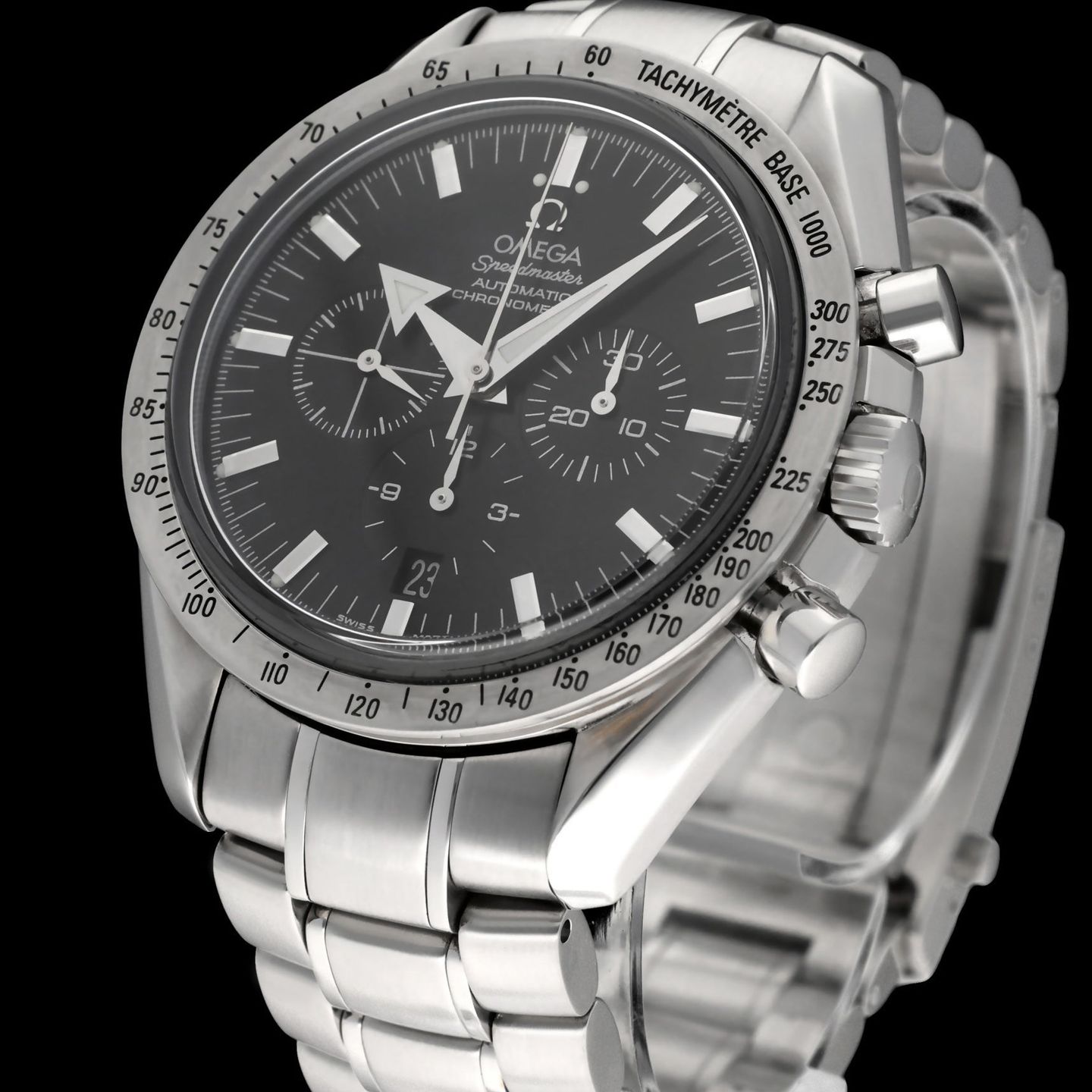 Omega Speedmaster Broad Arrow 3551.50.00 (2002) - Black dial 42 mm Steel case (7/8)