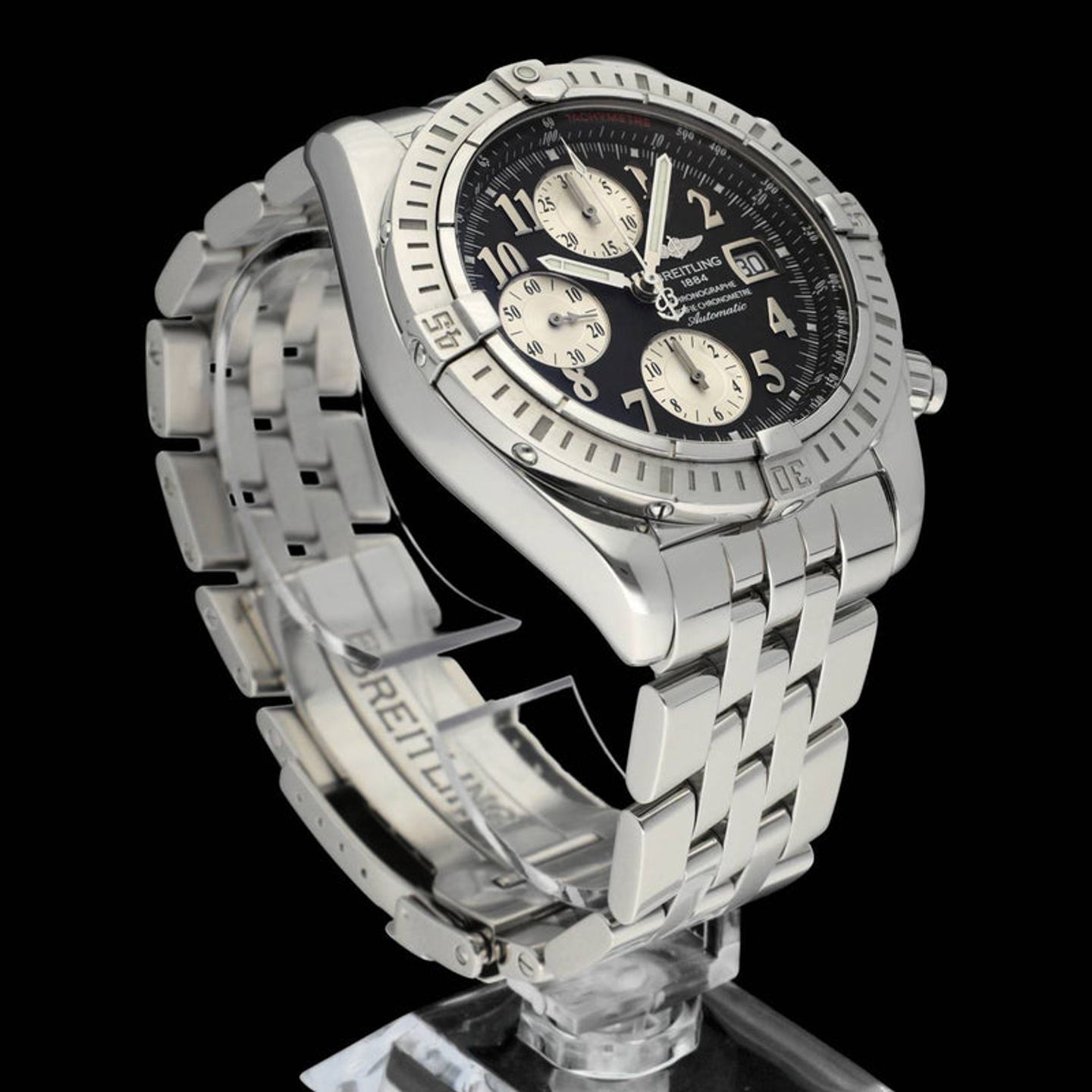 Breitling Chronomat Evolution A13356 (2005) - Zwart wijzerplaat 44mm Staal (6/7)