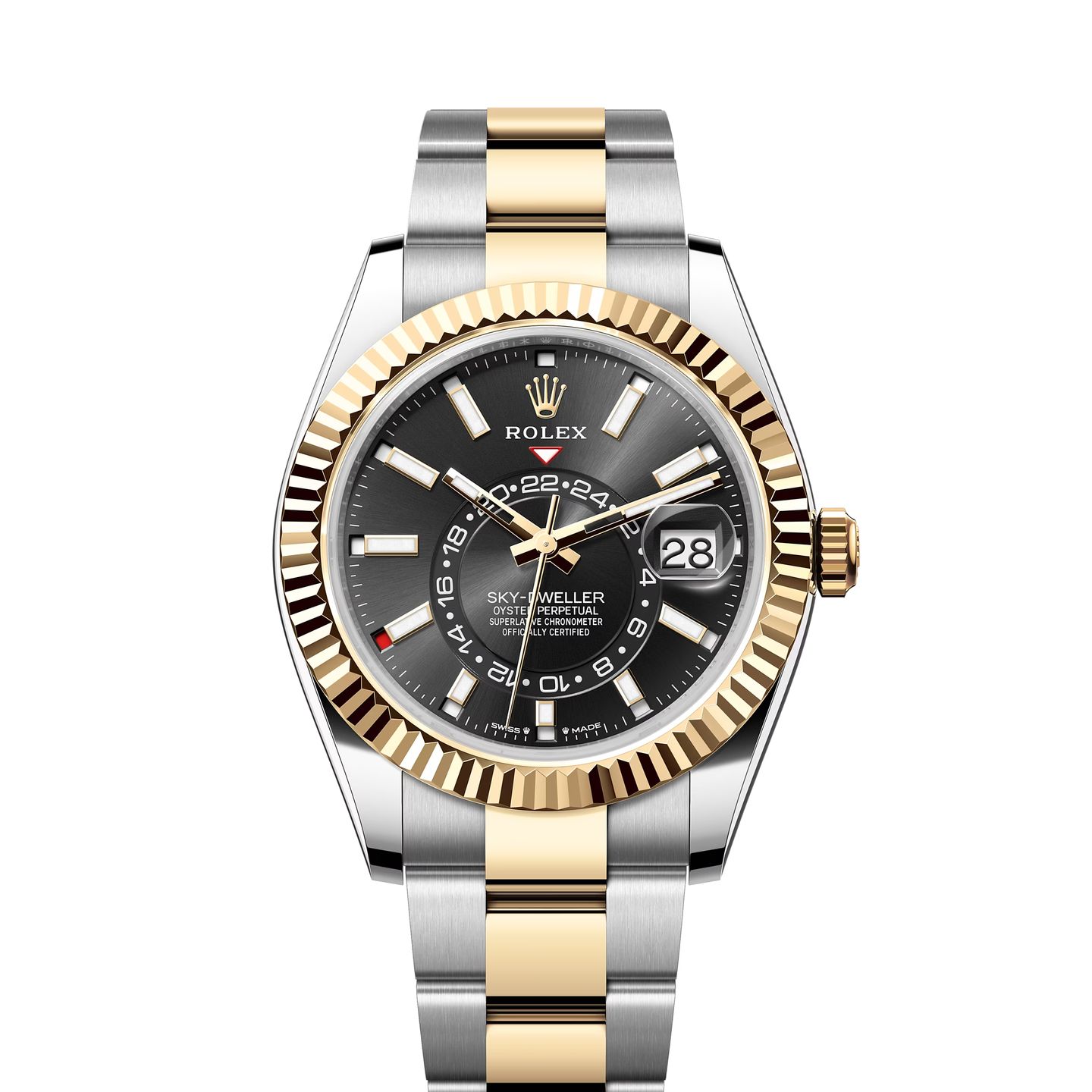 Rolex Sky-Dweller 336933 (2024) - Black dial 42 mm Gold/Steel case (1/1)