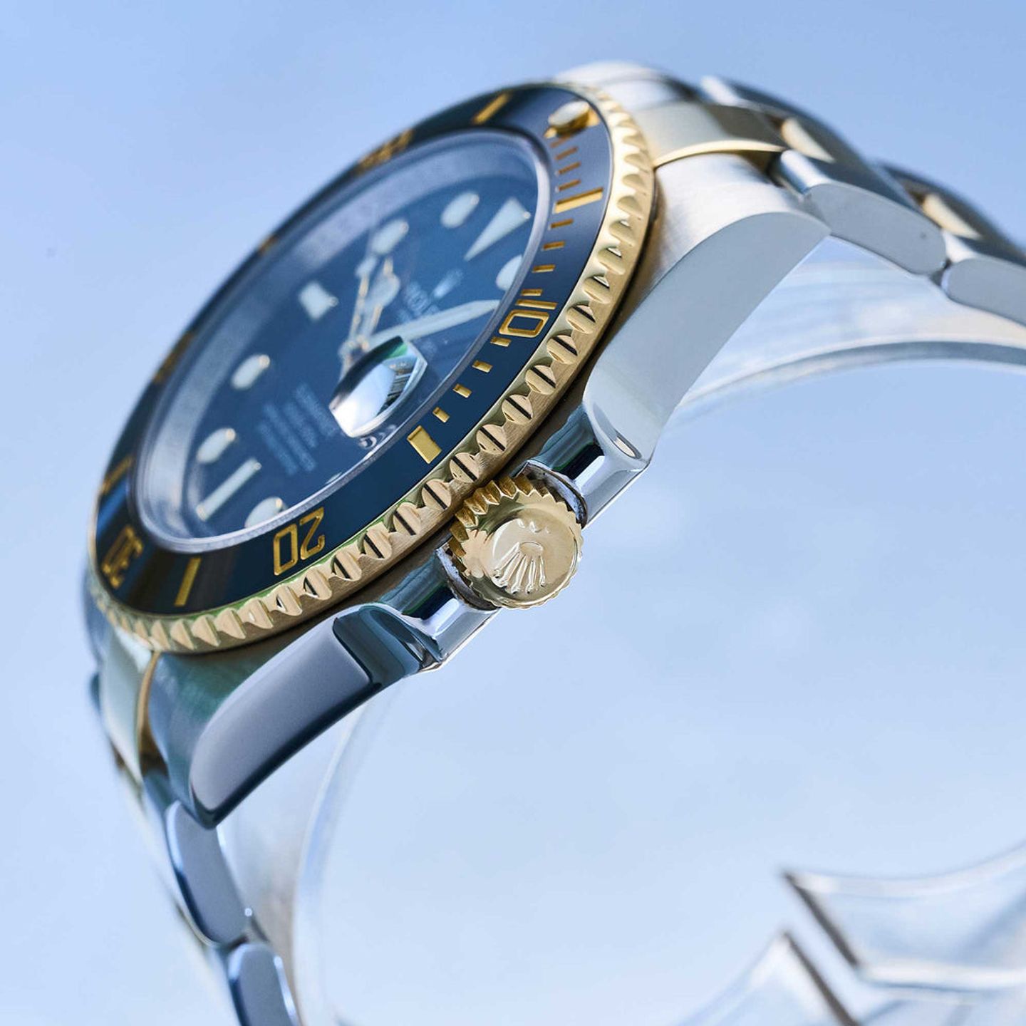 Rolex Submariner Date 116613LN (2015) - Black dial 40 mm Gold/Steel case (4/6)