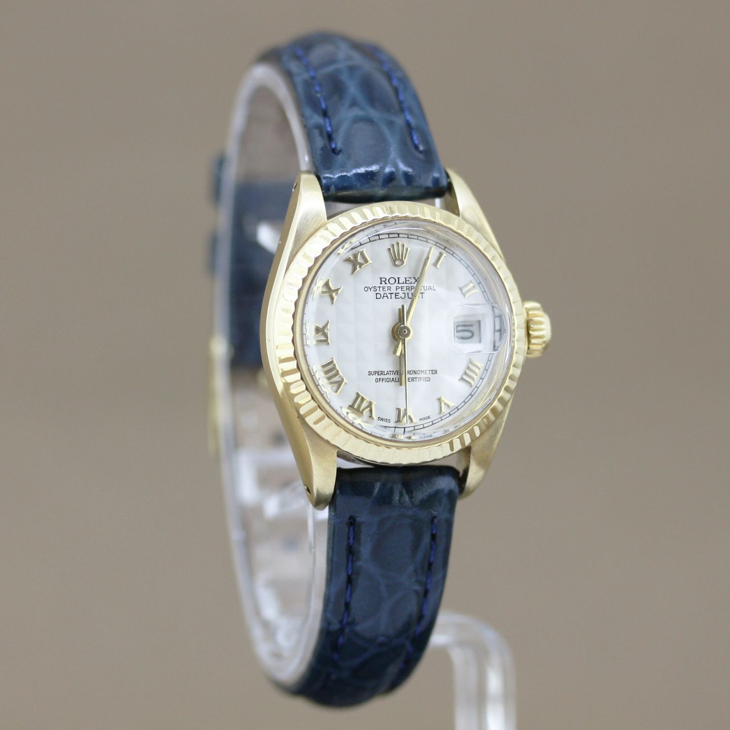 Rolex Lady-Datejust 6917 (1978) - White dial 26 mm Yellow Gold case (3/8)