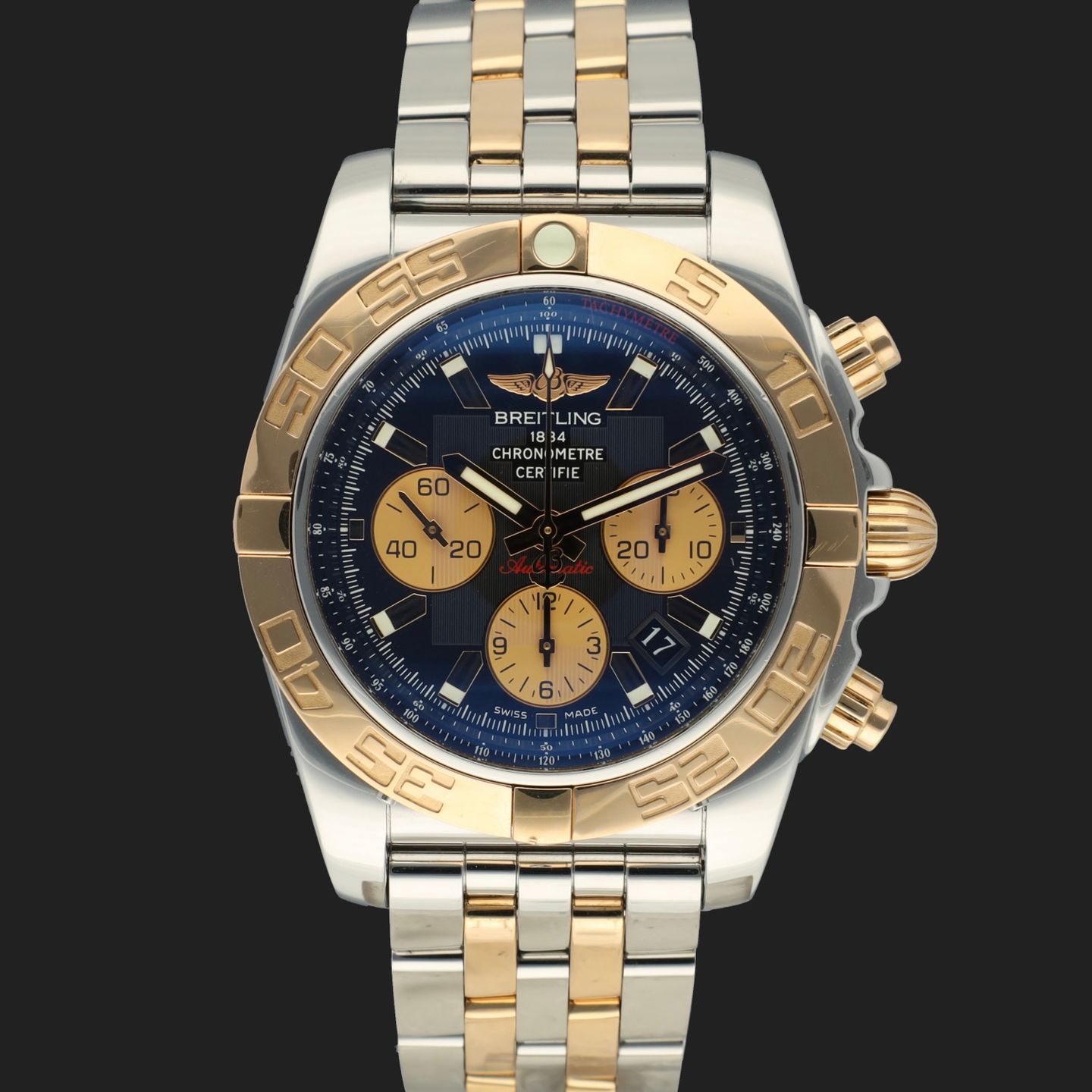 Breitling Chronomat 44 CB011012.A693.737P (2015) - Wit wijzerplaat 44mm Staal (3/8)